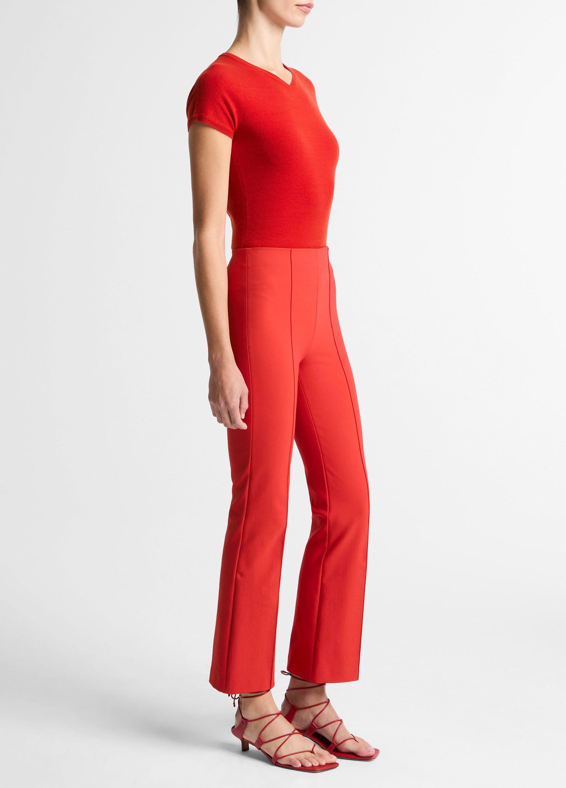 Niki Mid-Rise Pintuck Crop Flare Pant image number 1