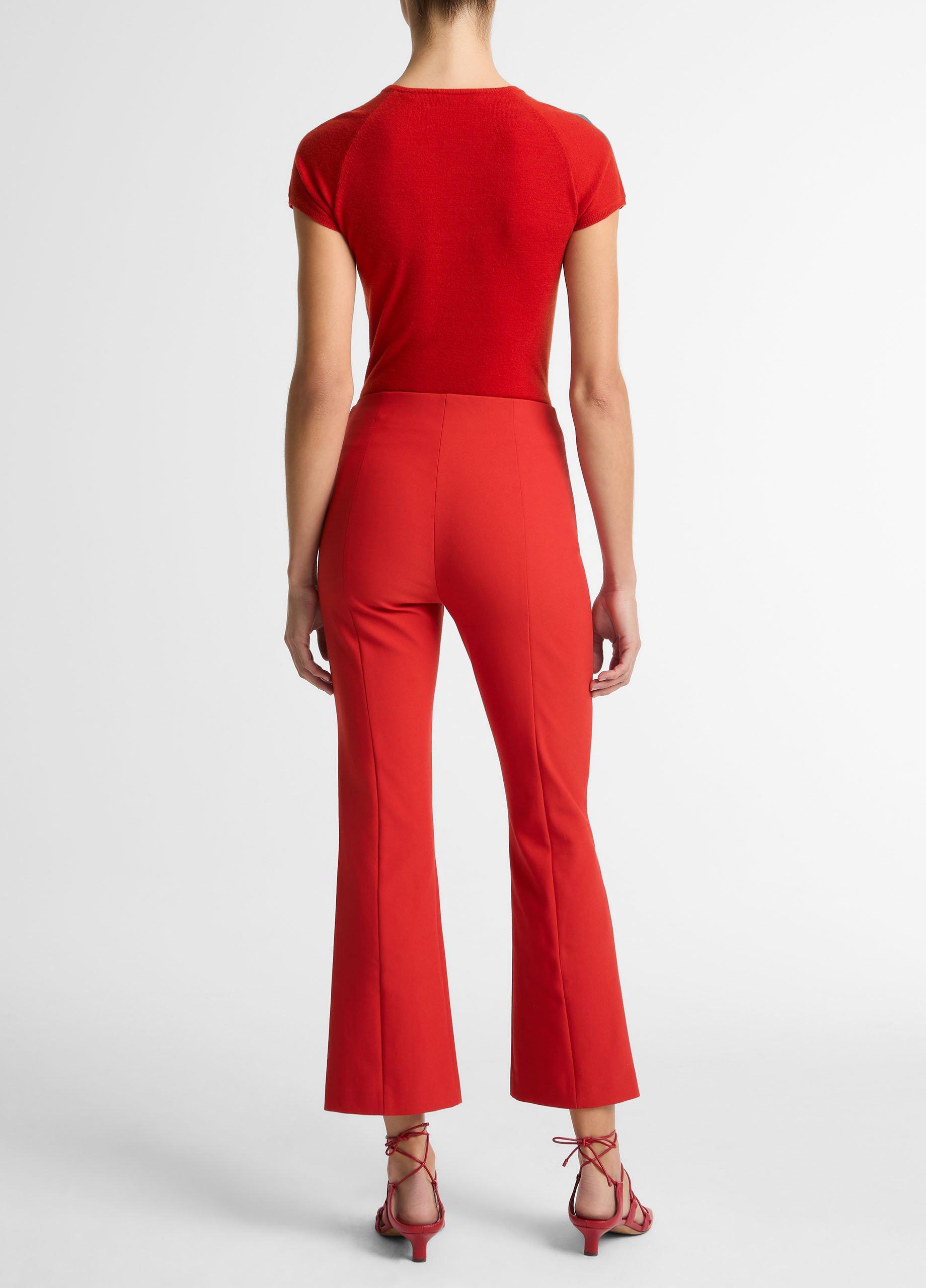 Niki Mid-Rise Pintuck Crop Flare Pant image number 2