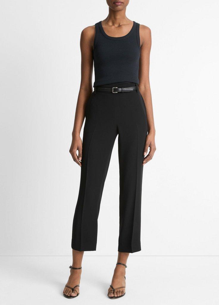Crepe Tapered Pull-On Pant in Trousers | Vince Crepe Tapered Pull-On Pant in Trousers | Vince