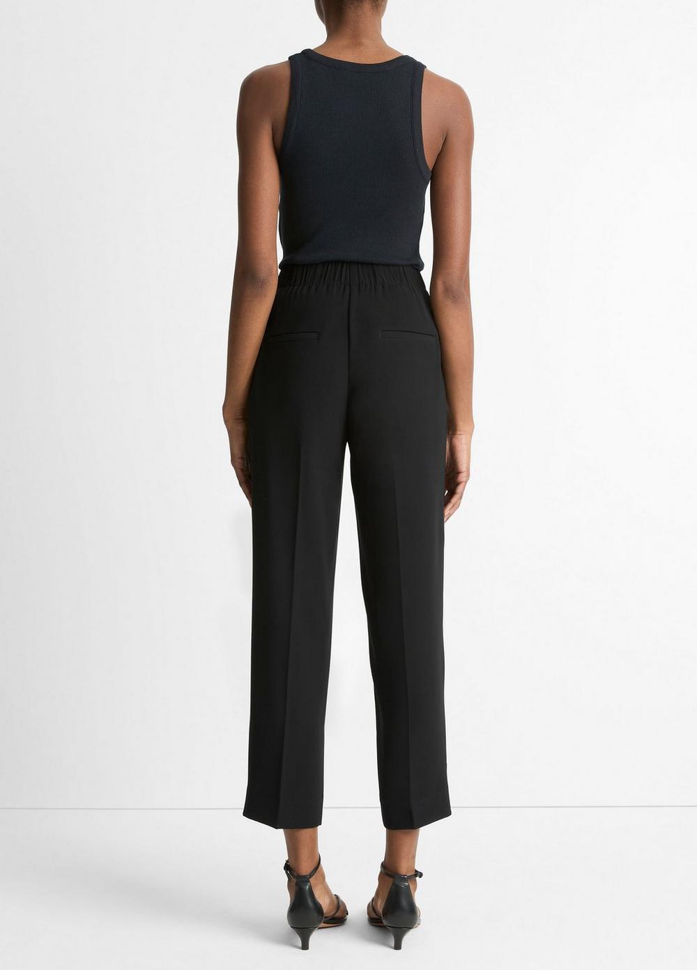 Crepe Tapered Pull-On Pant in Trousers | Vince Crepe Tapered Pull-On Pant in Trousers | Vince