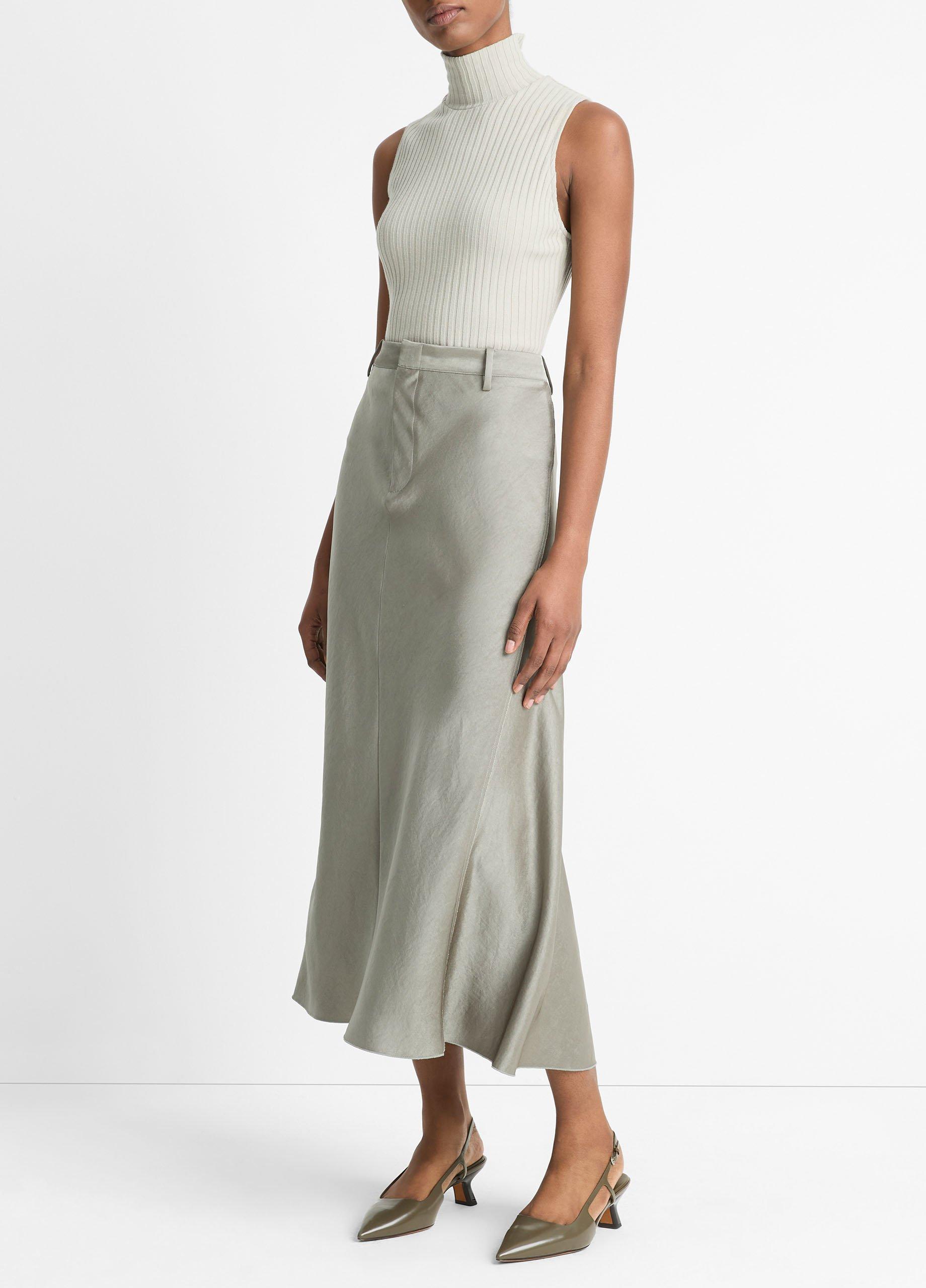 Thumbnail of Satin A-Line Trouser Skirt