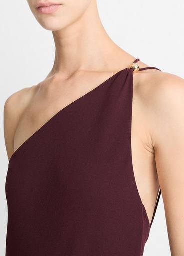 Sphere-Detail One-Shoulder Dress in Dresses & Skirts | Vince Sphere-Detail One-Shoulder Dress in Dresses & Skirts | Vince