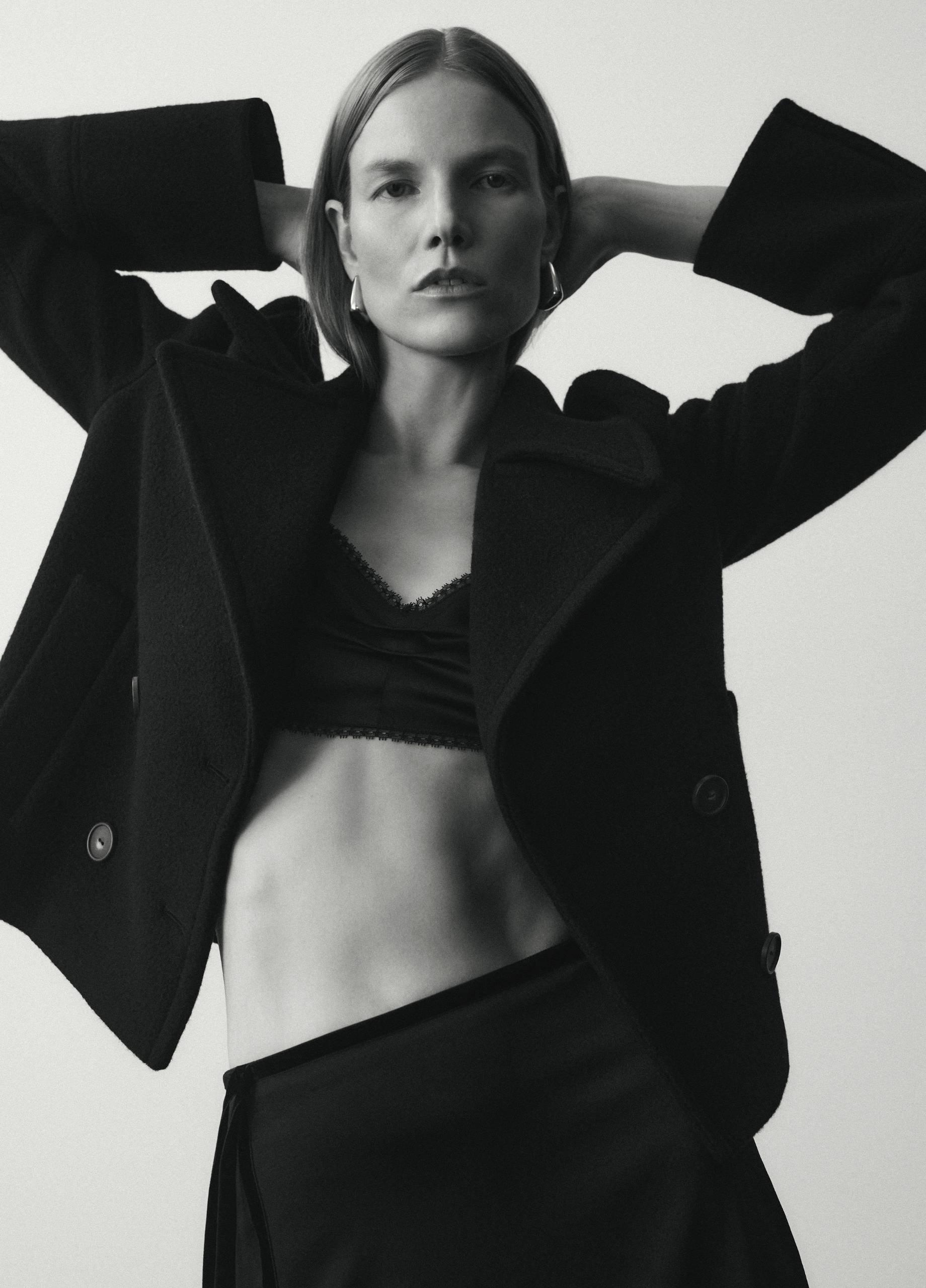 Thumbnail of Italian Wool Cropped Peacoat