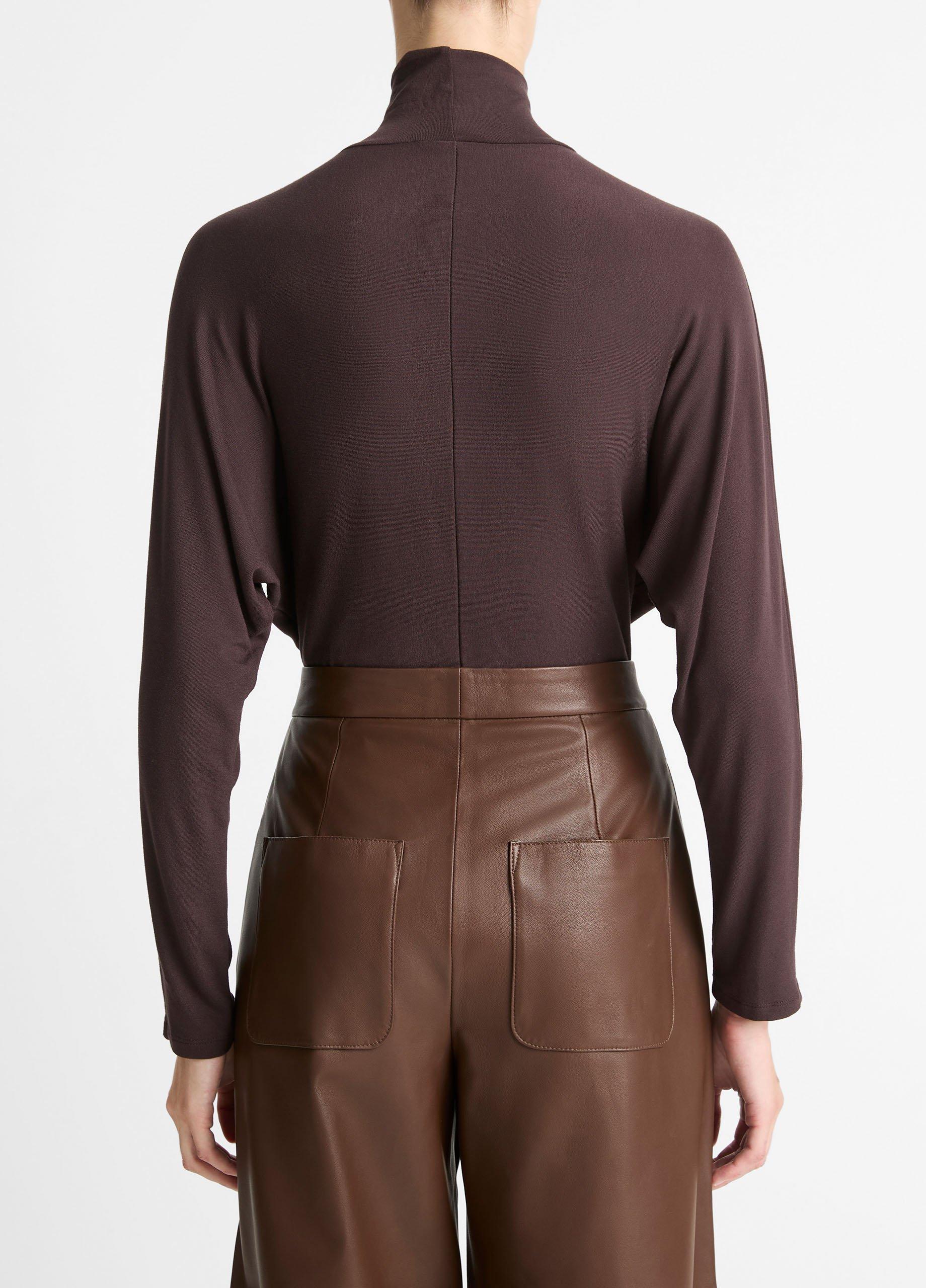 Dolman-Sleeve Turtleneck Bodysuit in Shirts & Tees | Vince