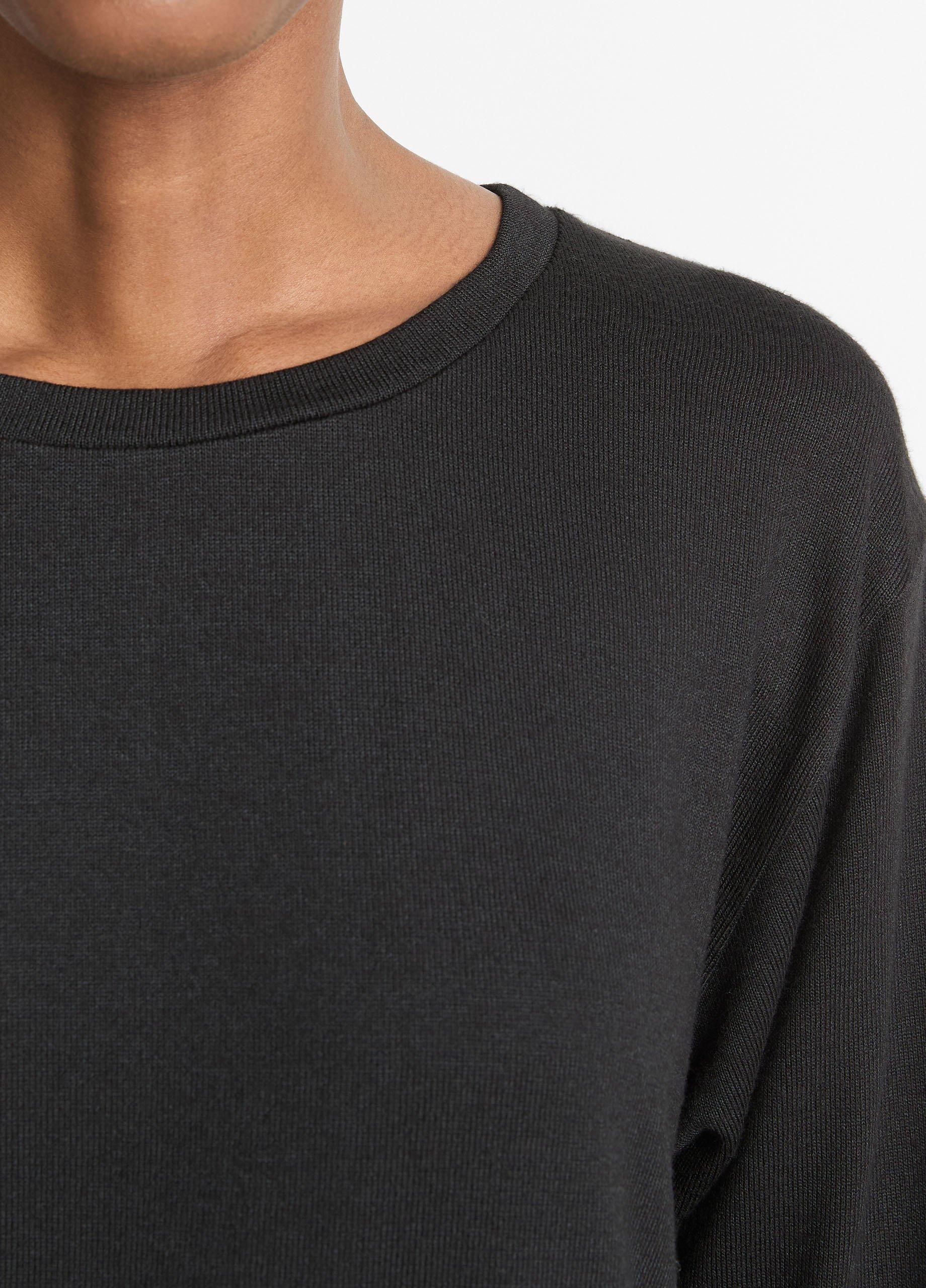 Knit Relaxed Long-Sleeve T-Shirt in Shirts & Tees | Vince