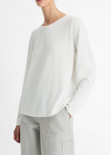 Knit Relaxed Long-Sleeve T-Shirt in Long Sleeve | Vince Knit Relaxed Long-Sleeve T-Shirt in Long Sleeve | Vince