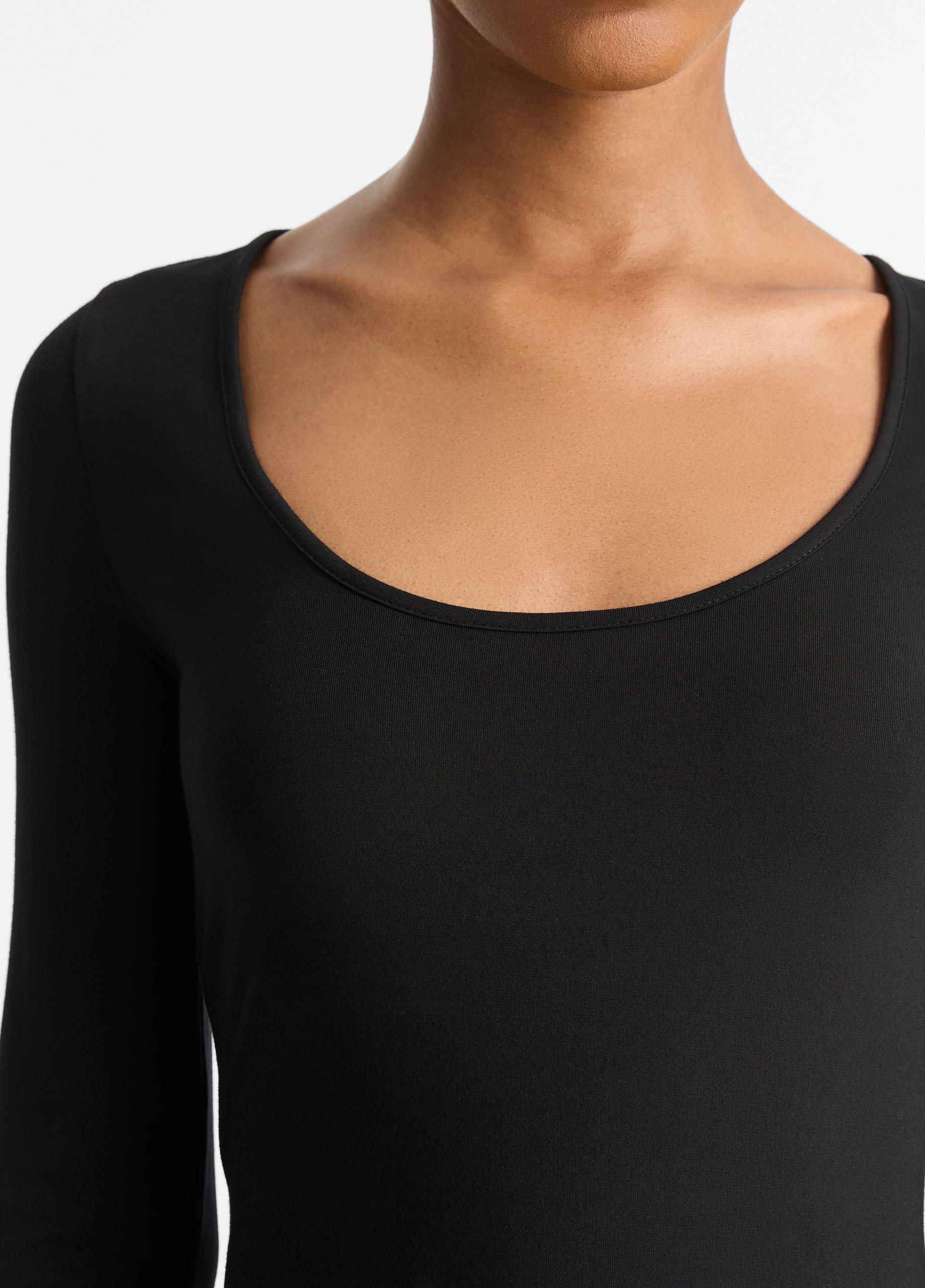 Long-Sleeve Scoop Neck T-Shirt in Shirts & Tees | Vince