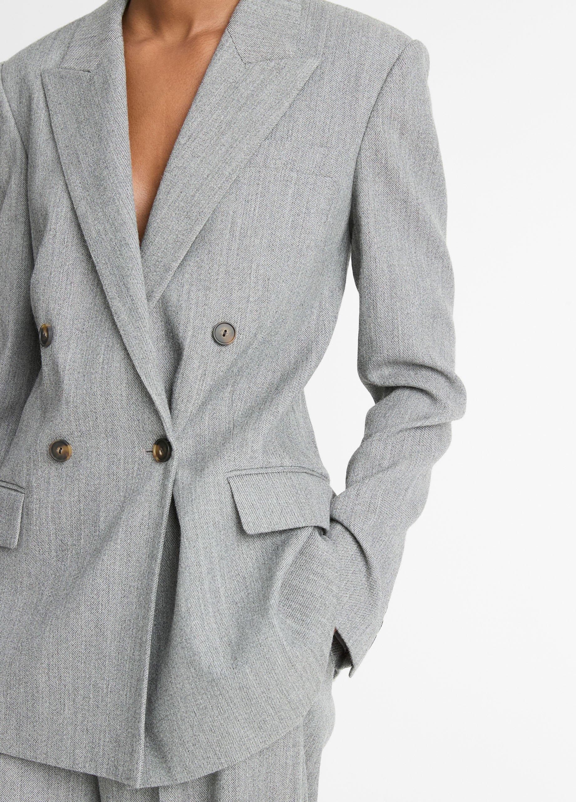 Thumbnail of Italian Wool-Blend Twill Double-Breasted Blazer