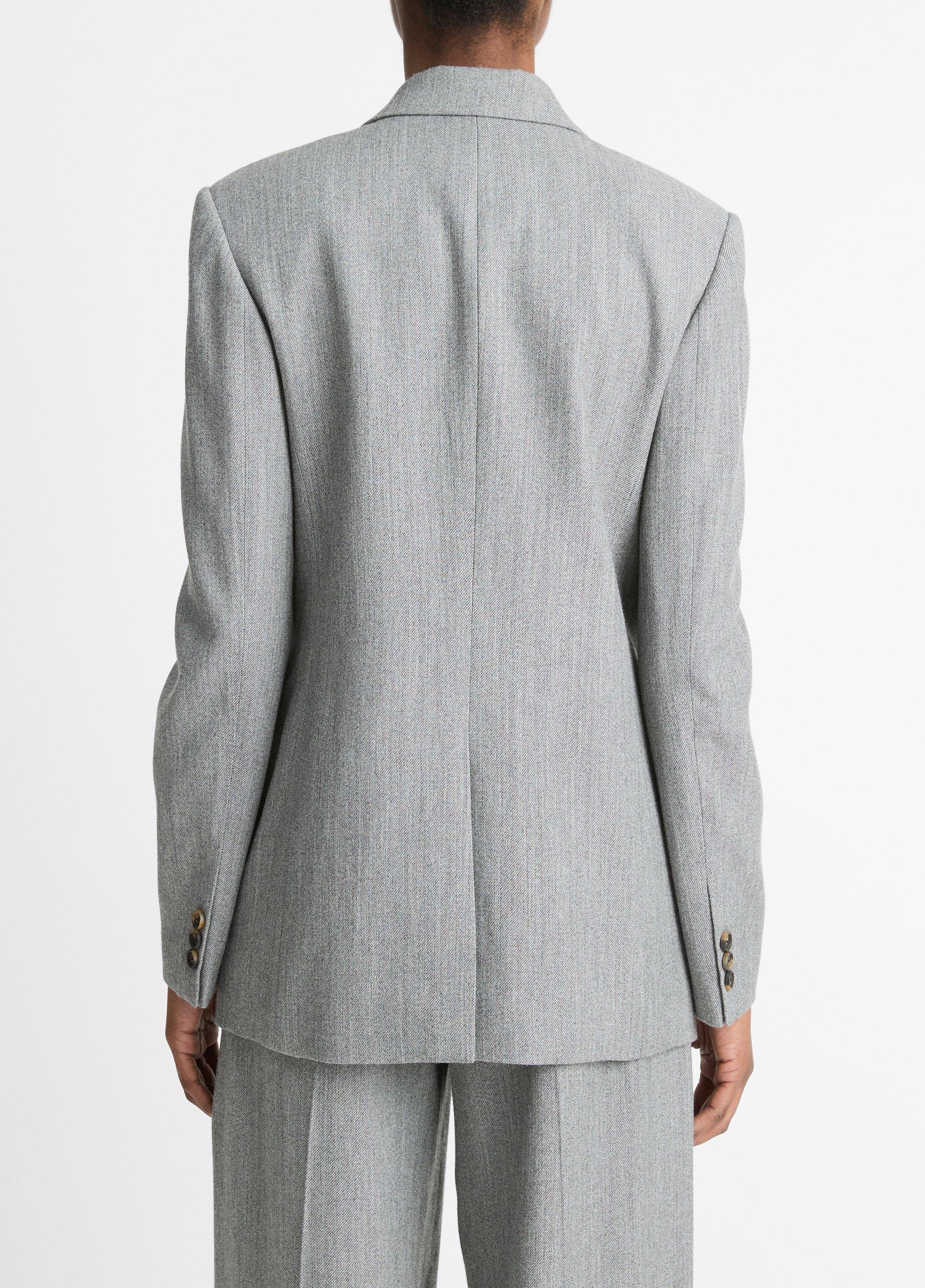 Thumbnail of Italian Wool-Blend Twill Double-Breasted Blazer