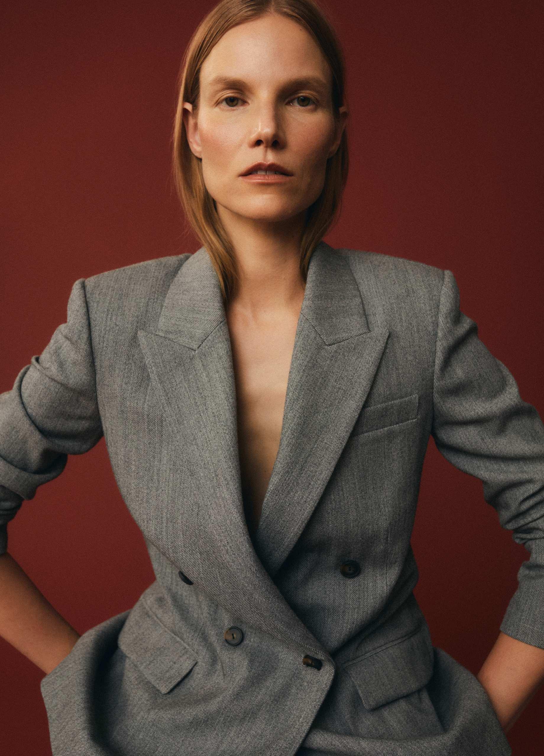 Thumbnail of Italian Wool-Blend Twill Double-Breasted Blazer
