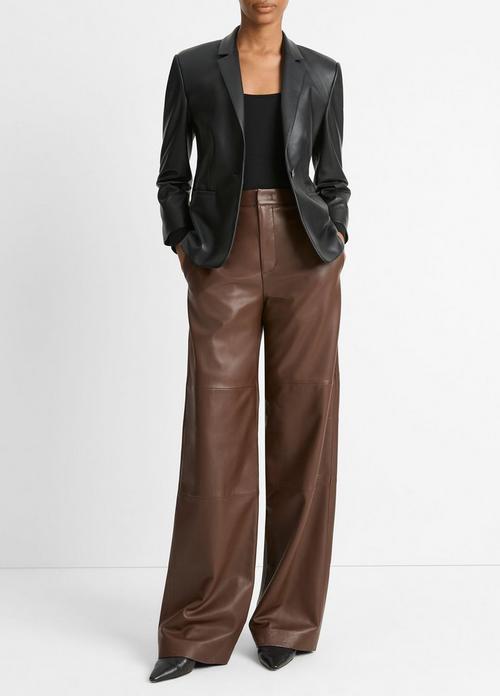 Leather Shrunken Blazer