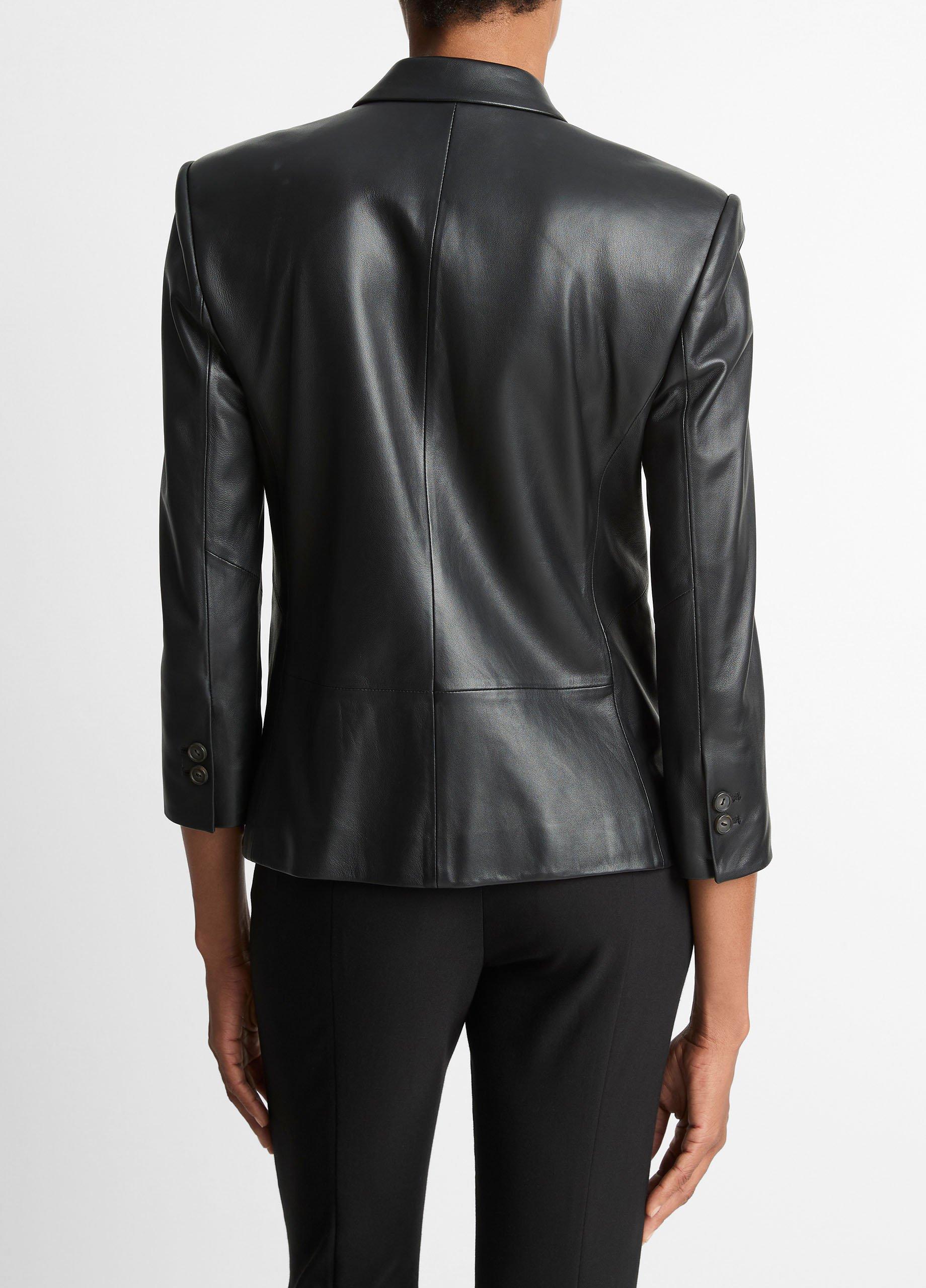 Leather-Shrunken-Blazer-001BLK