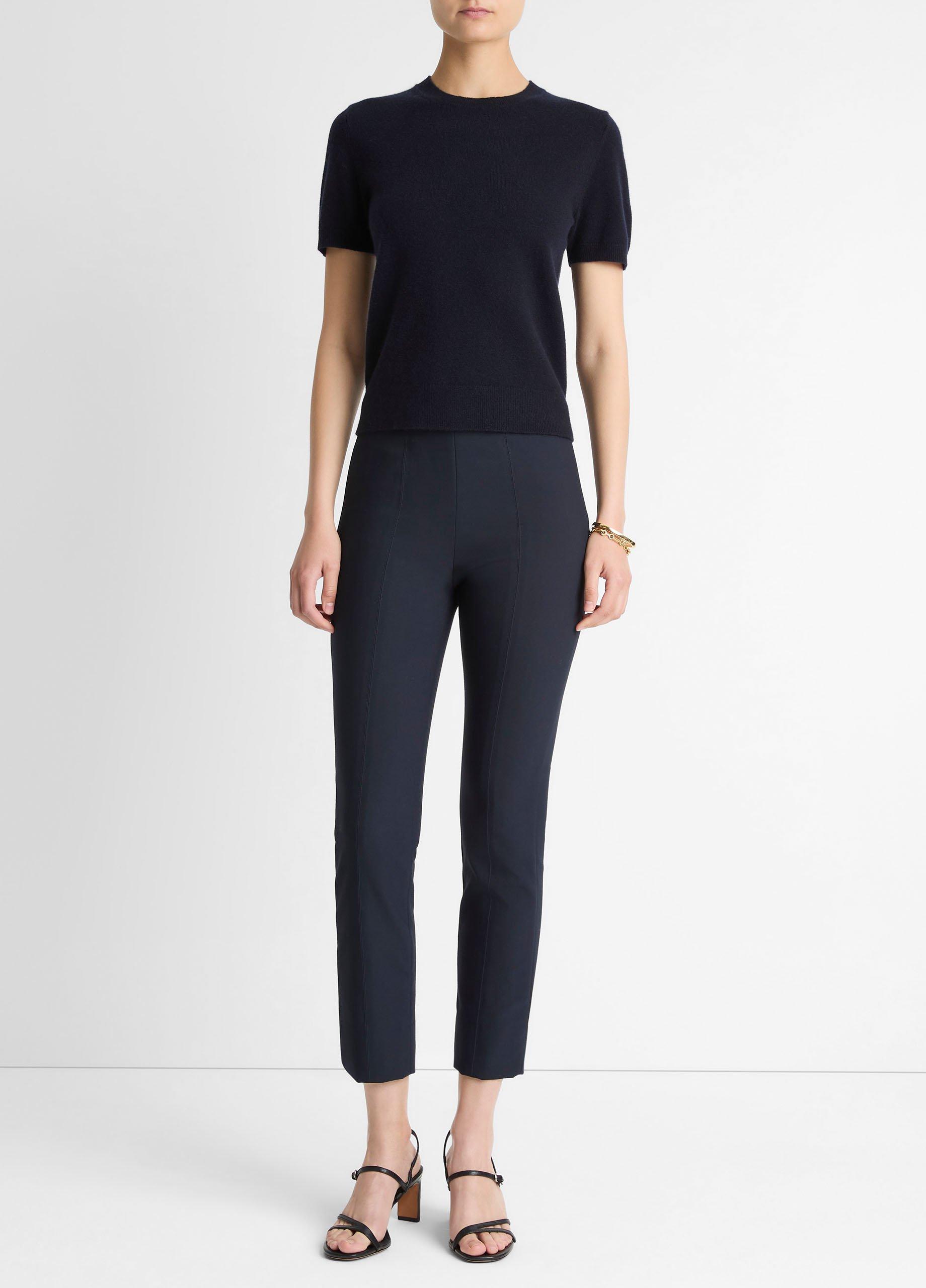 Wool & Cashmere-Blend Short-Sleeve Sweater image number 3