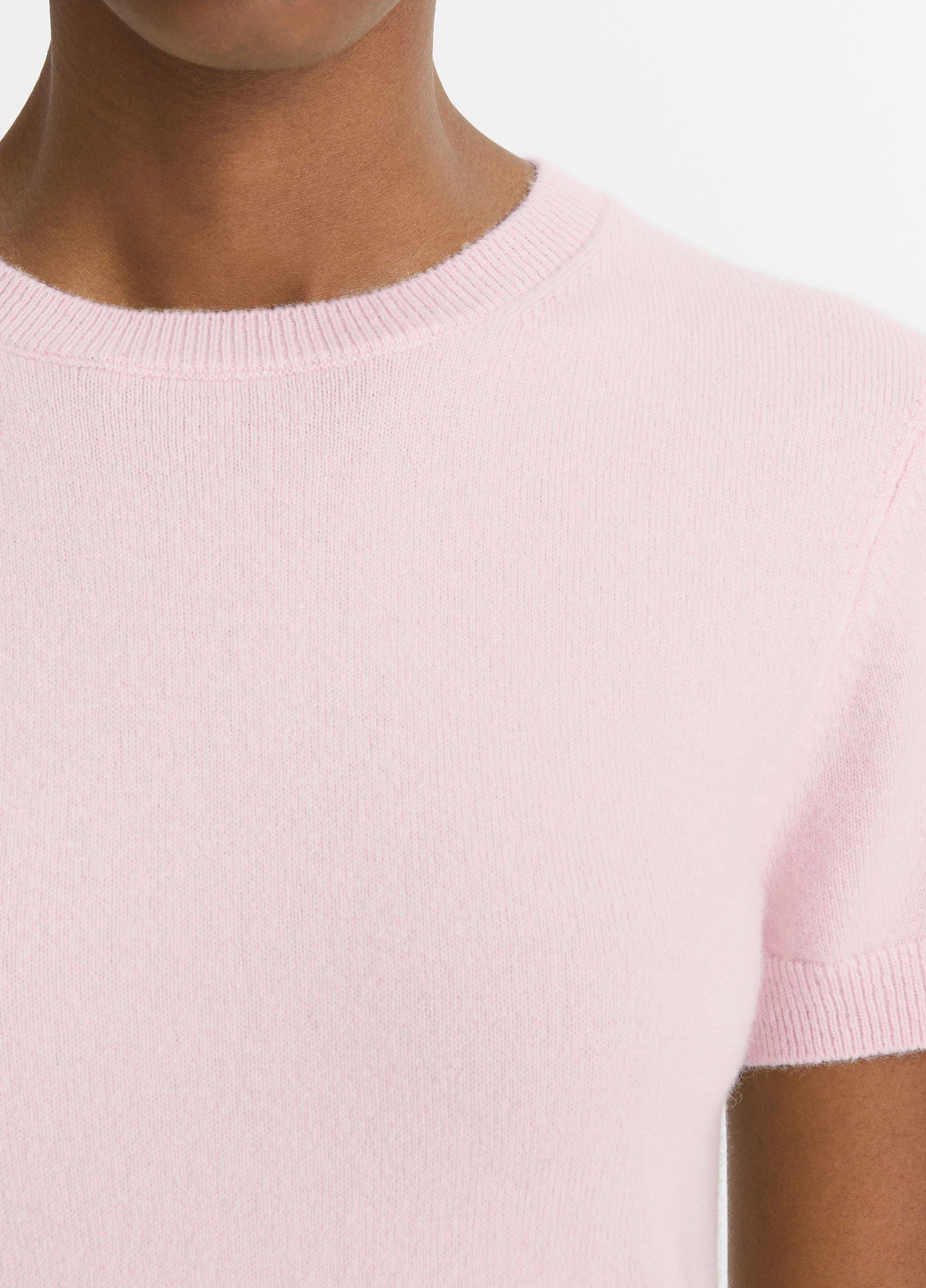 Wool & Cashmere-Blend Short-Sleeve Sweater image number 1