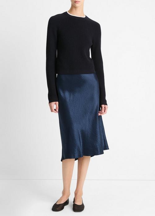 Wool-Cashmere Double-Neck Sweater