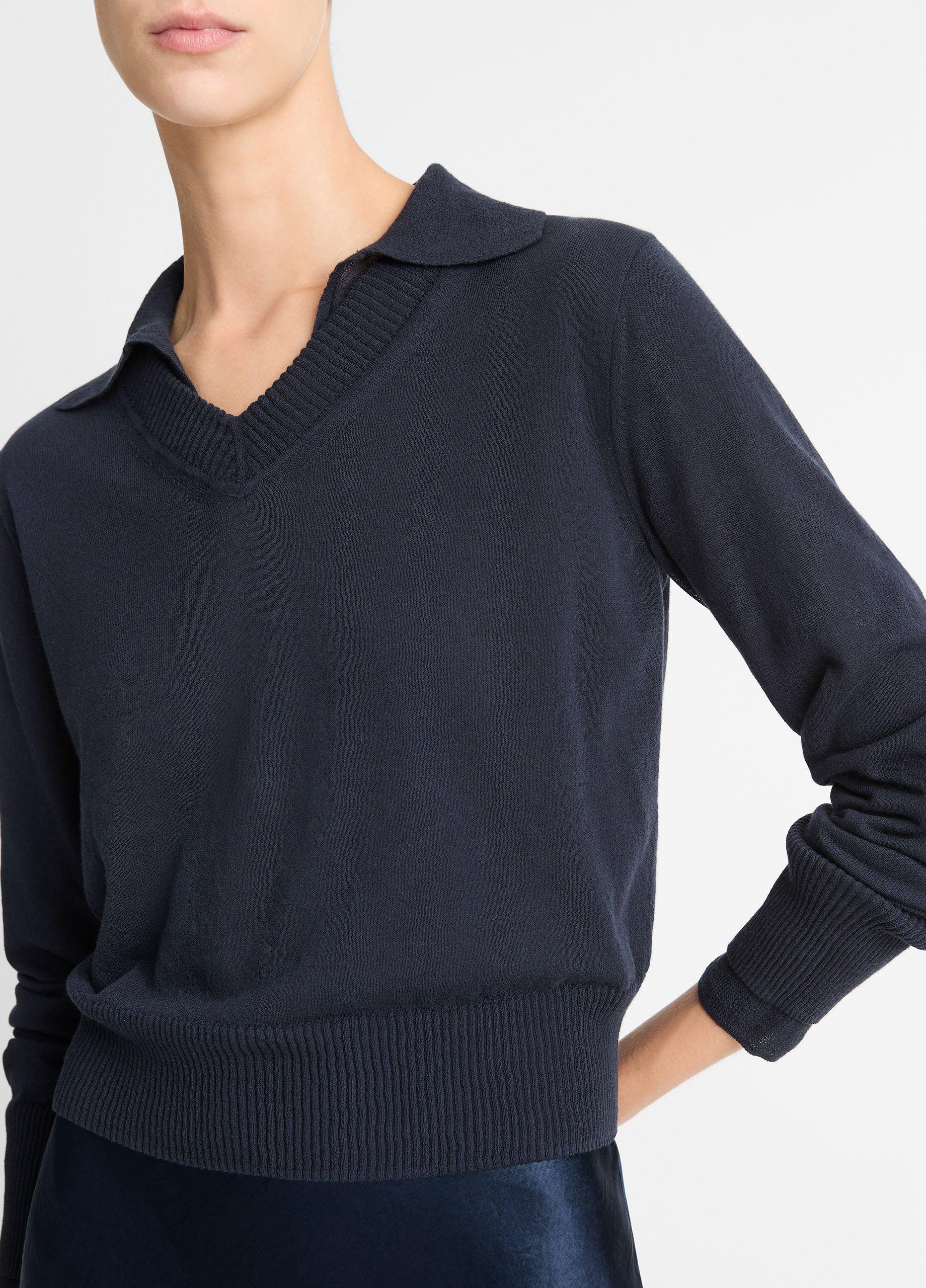 Italian Cotton-Blend Double-Layer Sweater image number 1