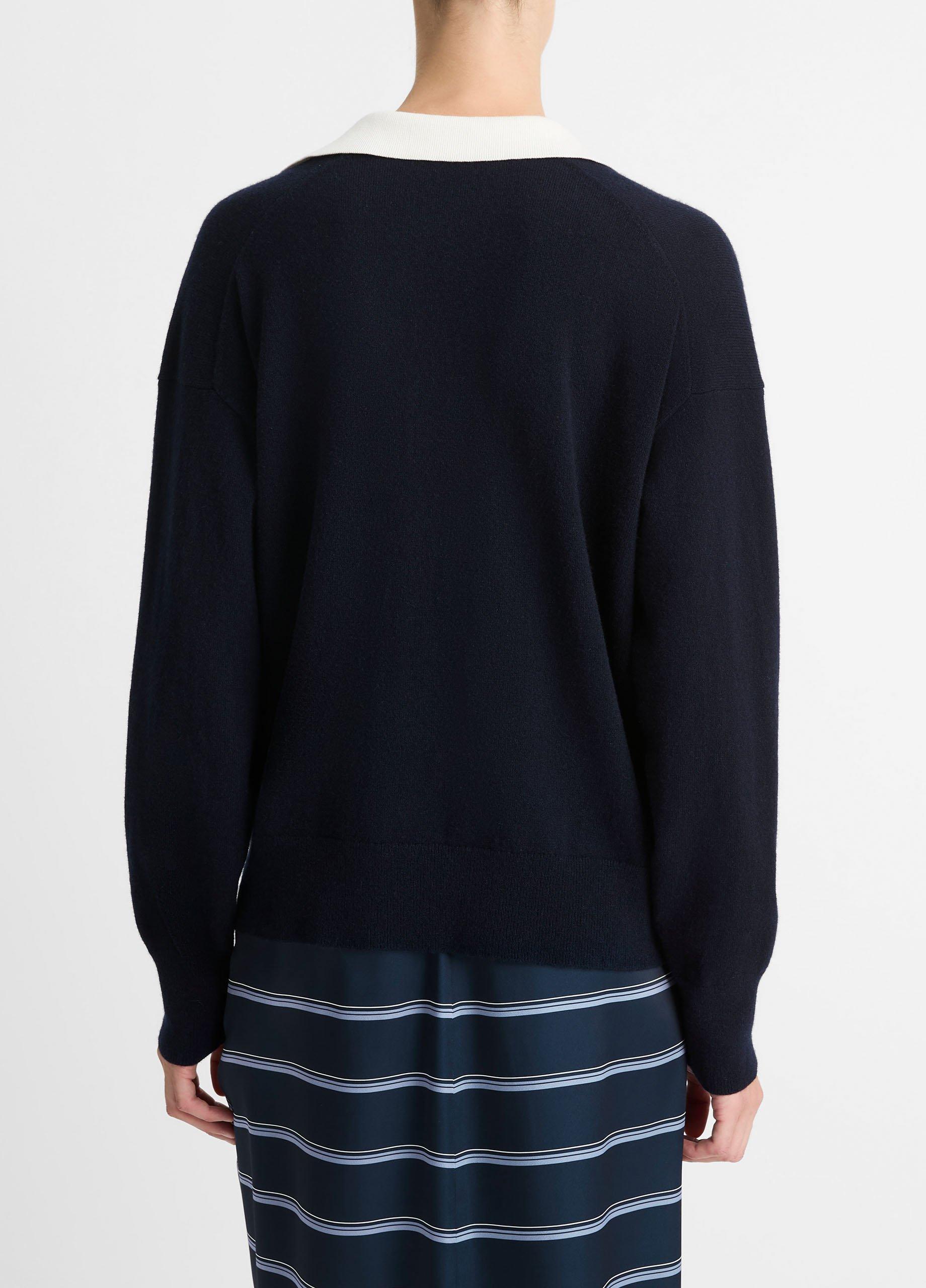 【MODERNIF】Merlot Cash Collar Knit KNITWEAR MERLOT