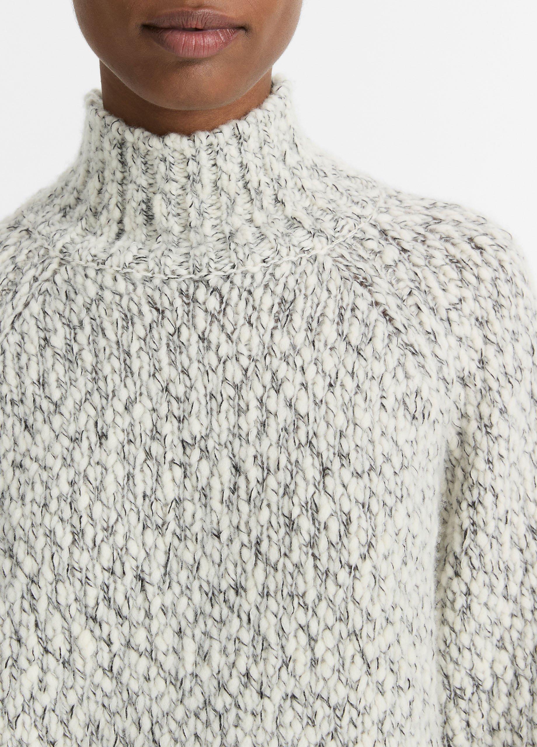 Marled Funnel Neck shops Wool Blend Sweater VINCE