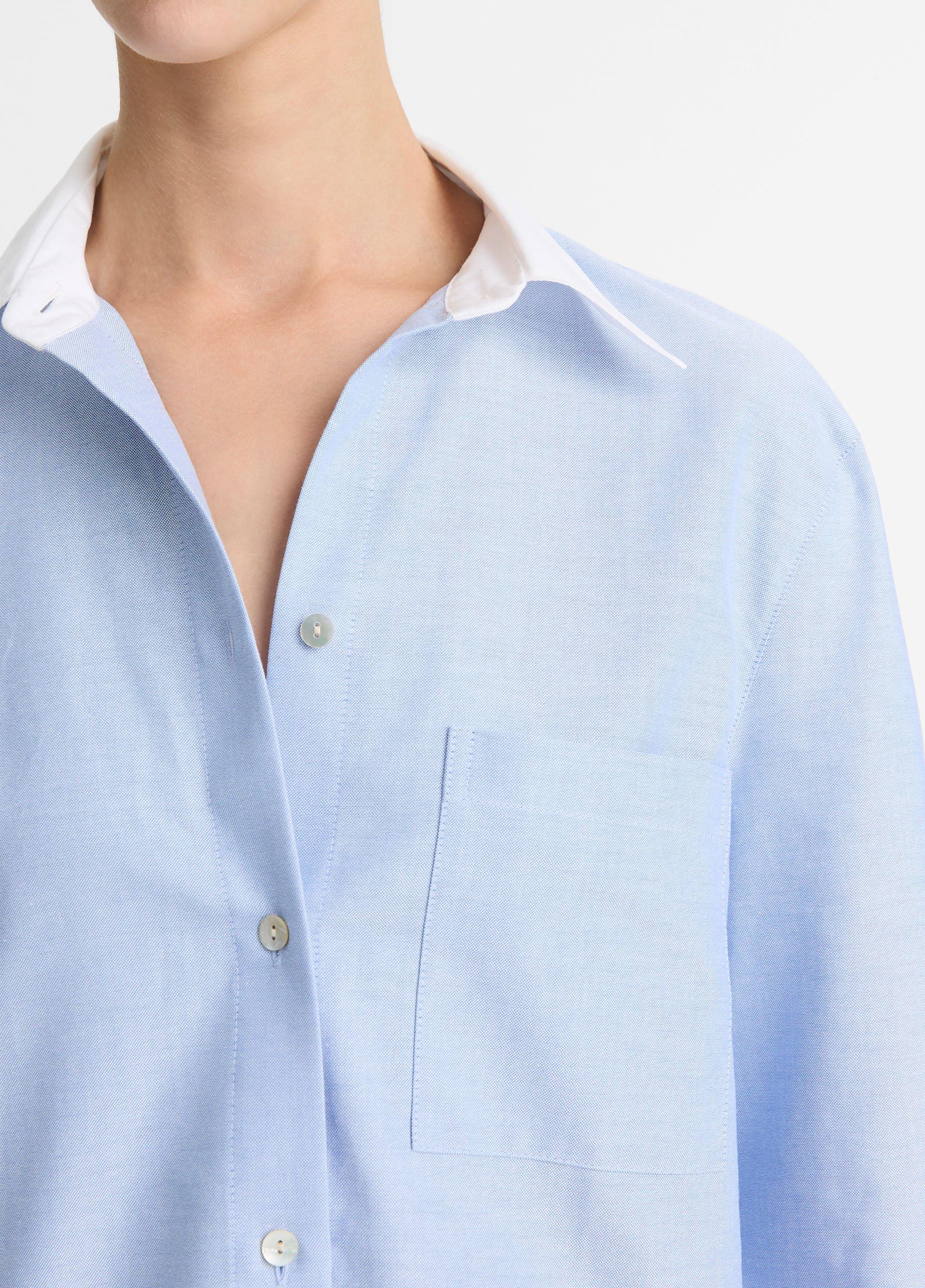 Thumbnail of Contrast-Collar Cotton Oxford Shirt