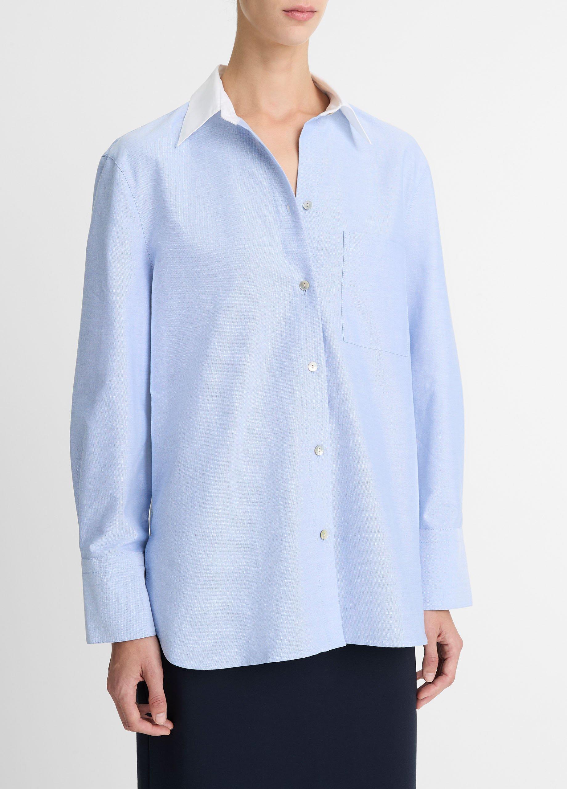 Thumbnail of Contrast-Collar Cotton Oxford Shirt