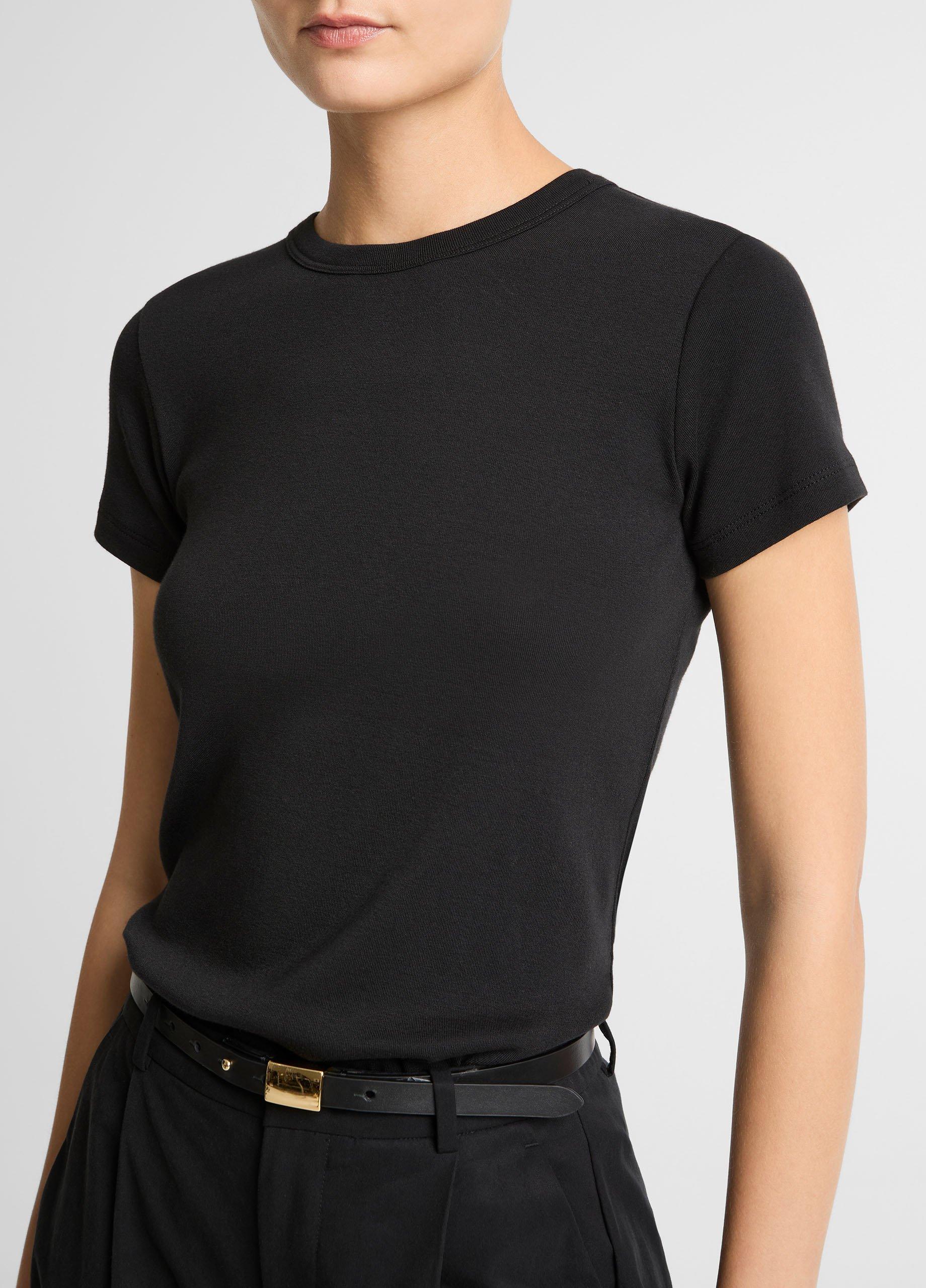 Pima Cotton-Blend '90s Shrunken T-Shirt image number 1