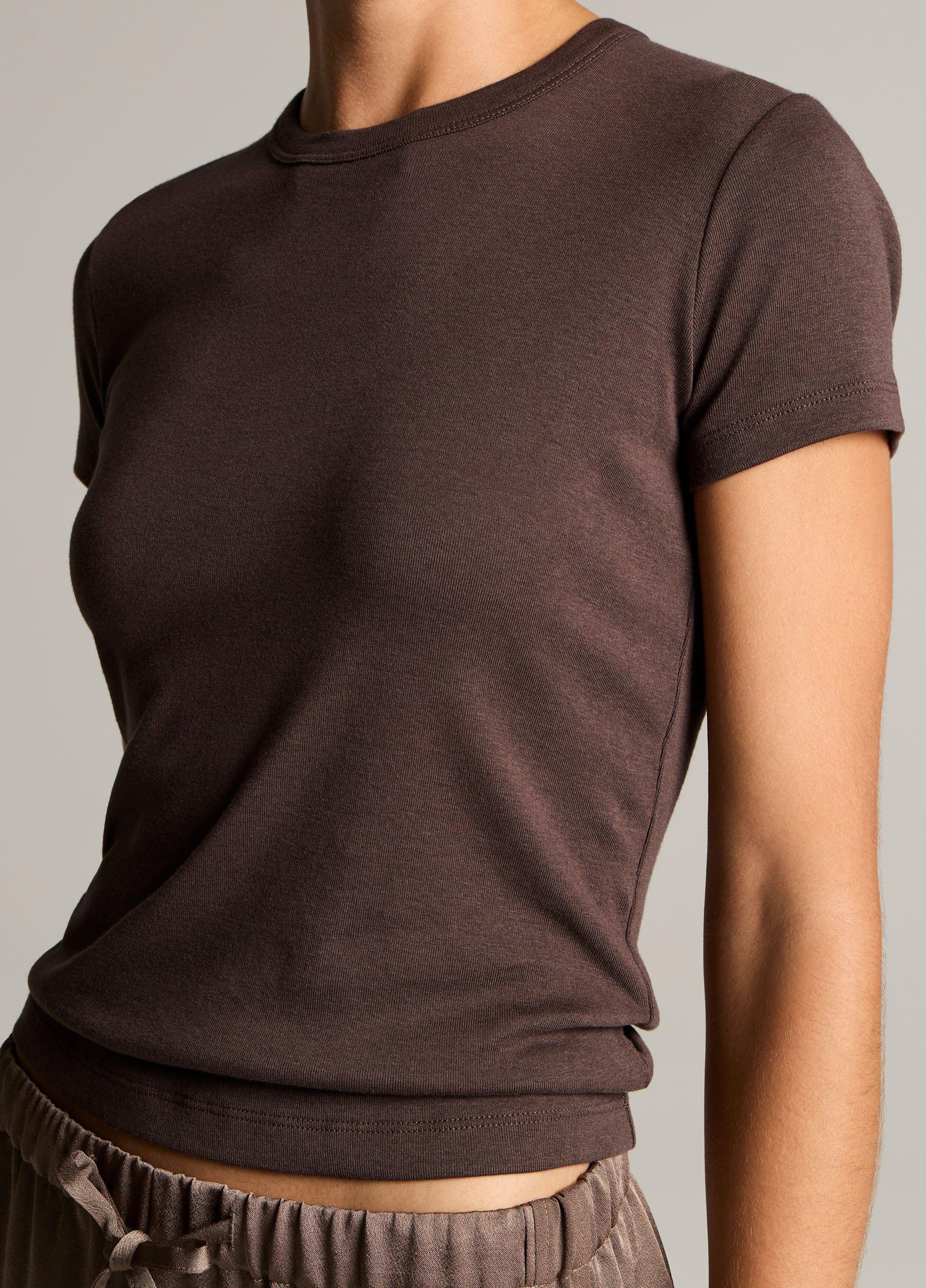 Pima Cotton-Blend '90s Shrunken T-Shirt image number 1