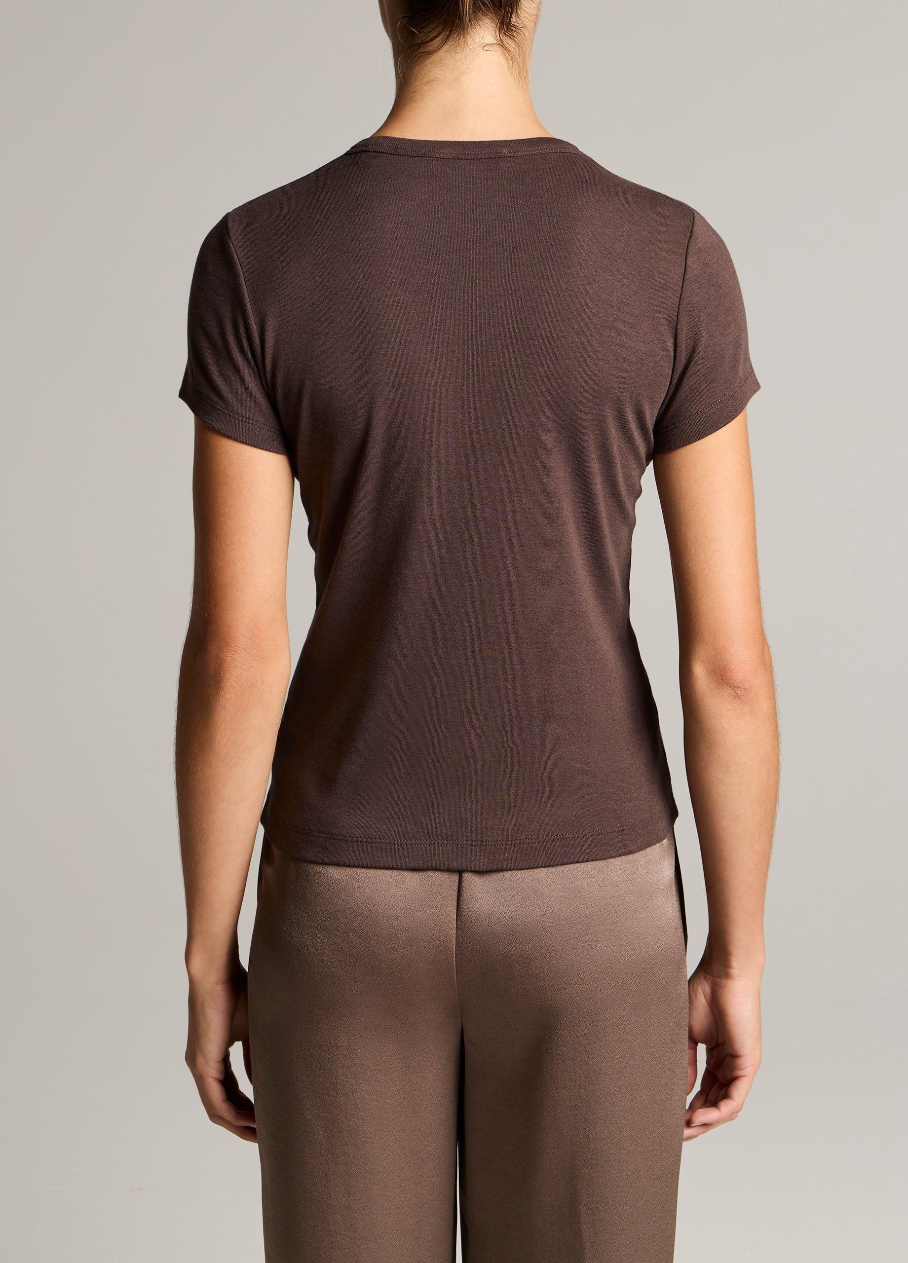 Pima Cotton-Blend '90s Shrunken T-Shirt image number 2
