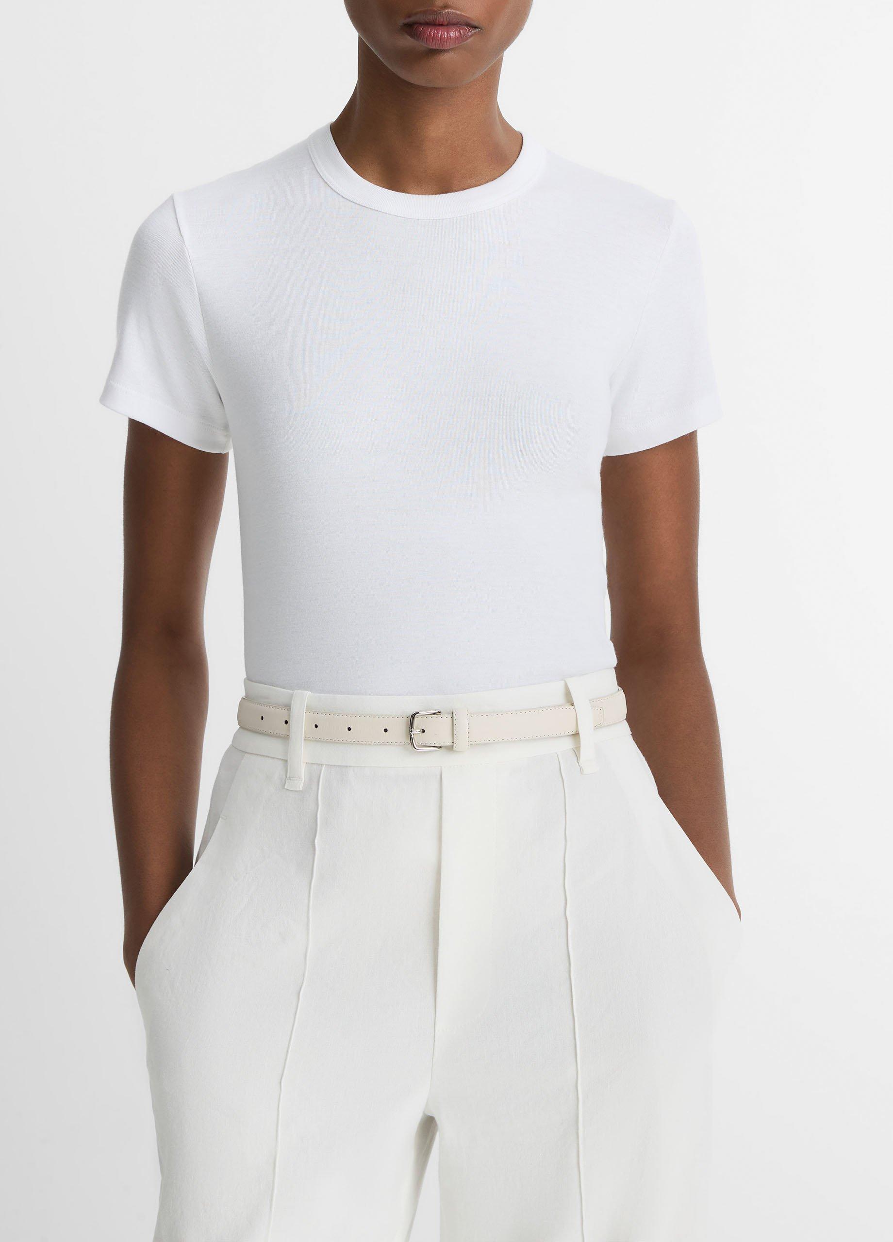 Pima Cotton-Blend '90s Shrunken T-Shirt image number 0