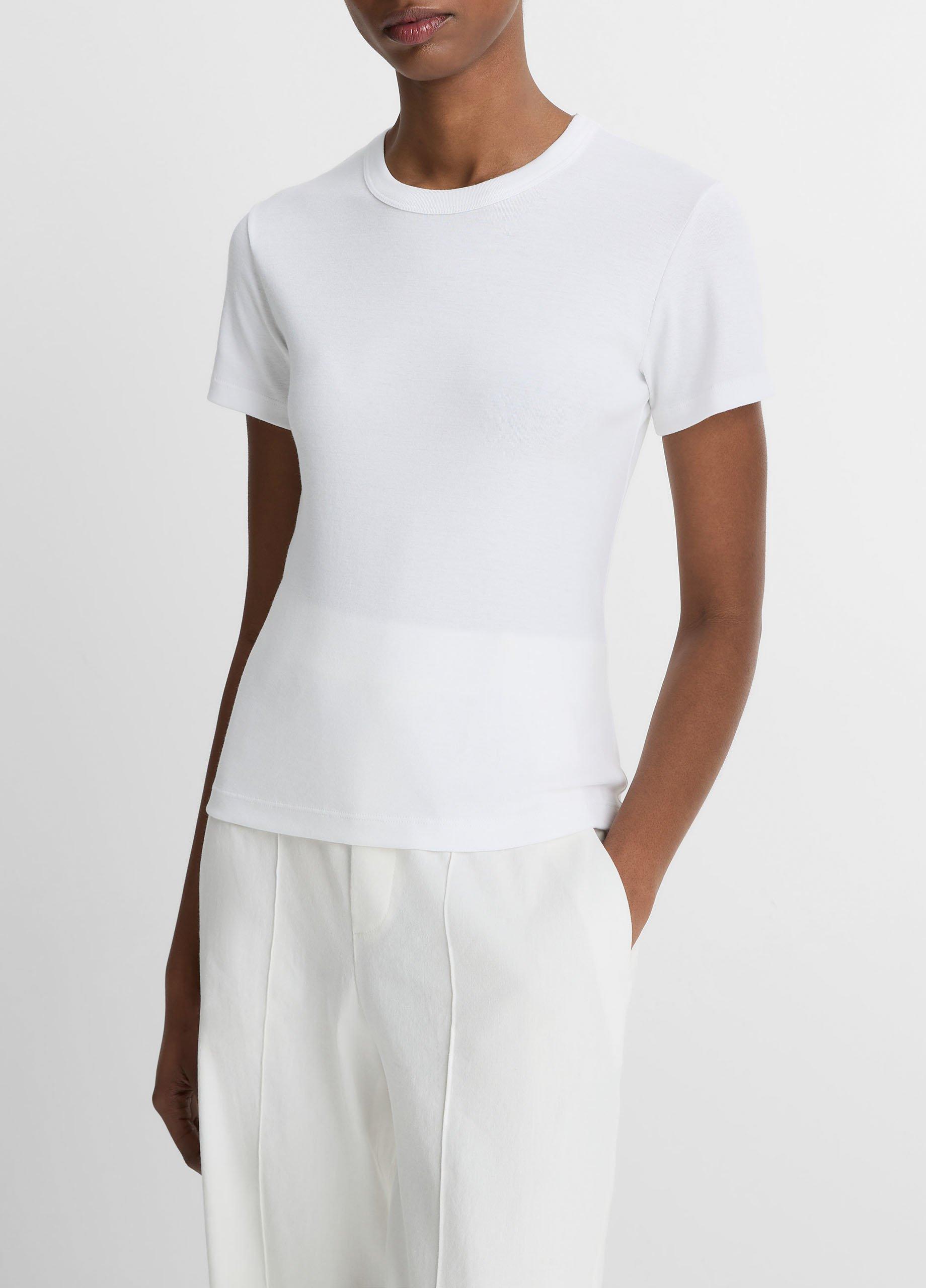 Pima Cotton-Blend '90s Shrunken T-Shirt image number 1