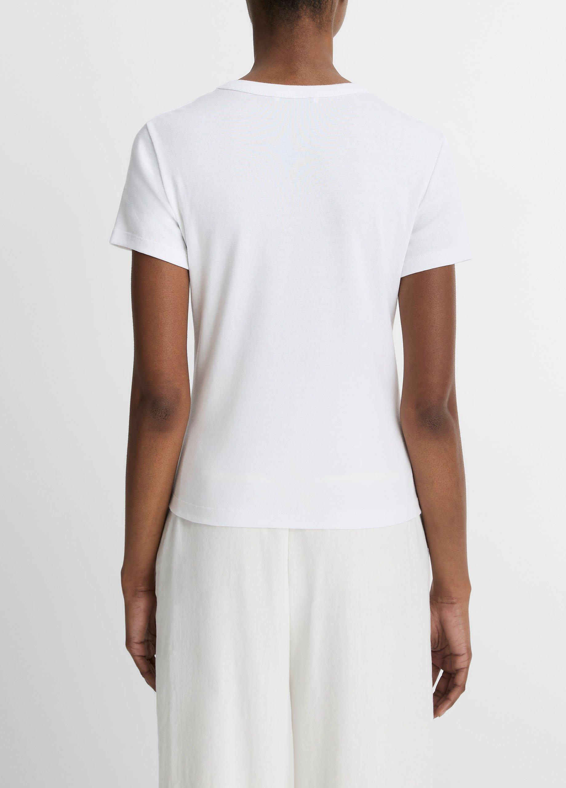 Pima Cotton-Blend '90s Shrunken T-Shirt image number 2