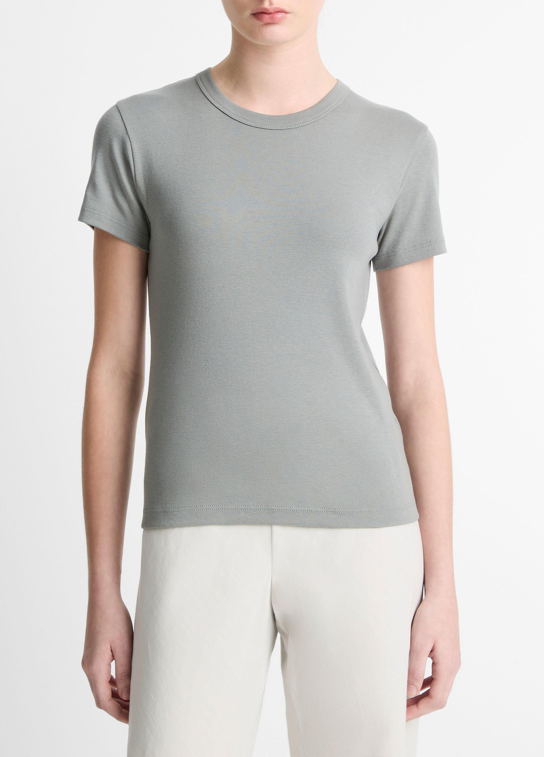 Pima Cotton-Blend '90s Shrunken T-Shirt image number 0