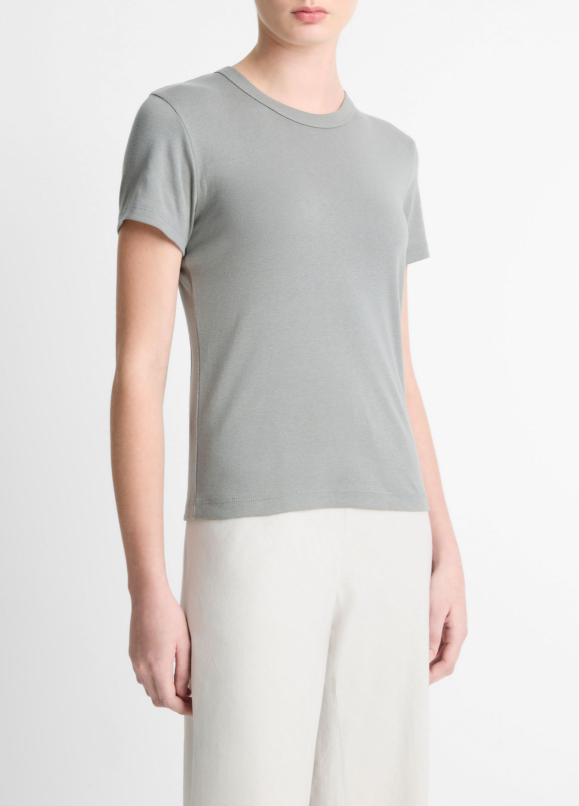 Pima Cotton-Blend '90s Shrunken T-Shirt image number 1