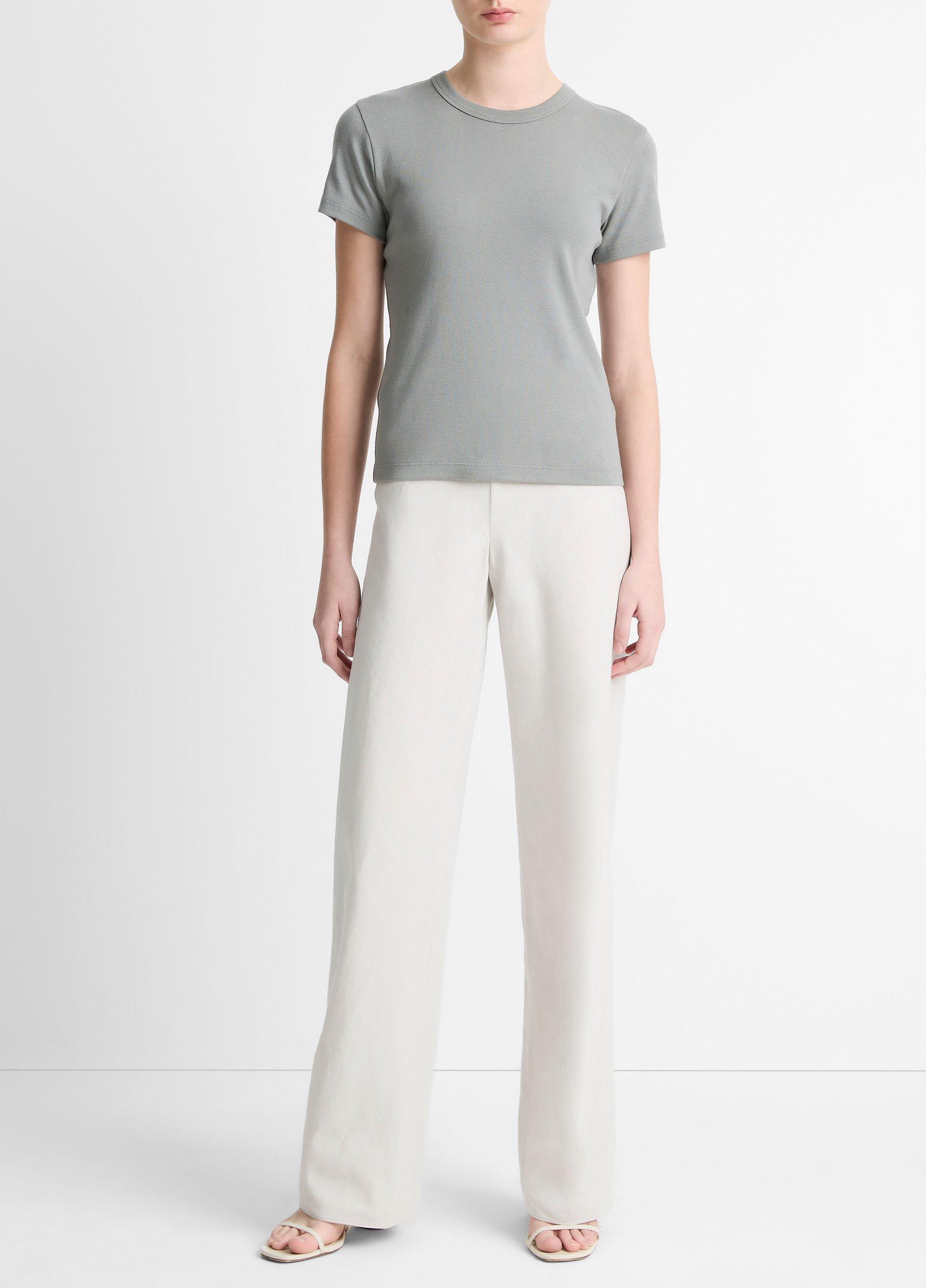 Pima Cotton-Blend '90s Shrunken T-Shirt image number 3