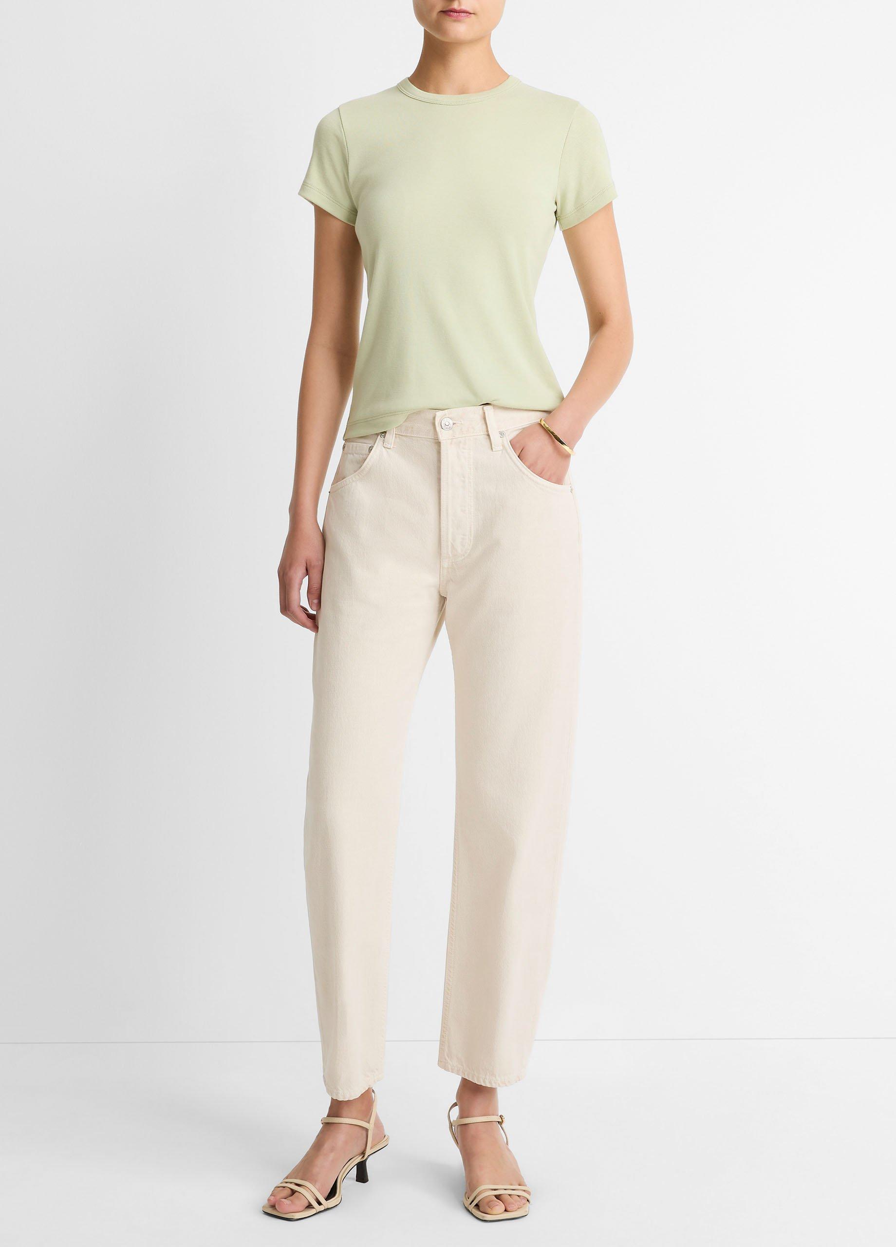 Pima Cotton-Blend '90s Shrunken T-Shirt image number 3