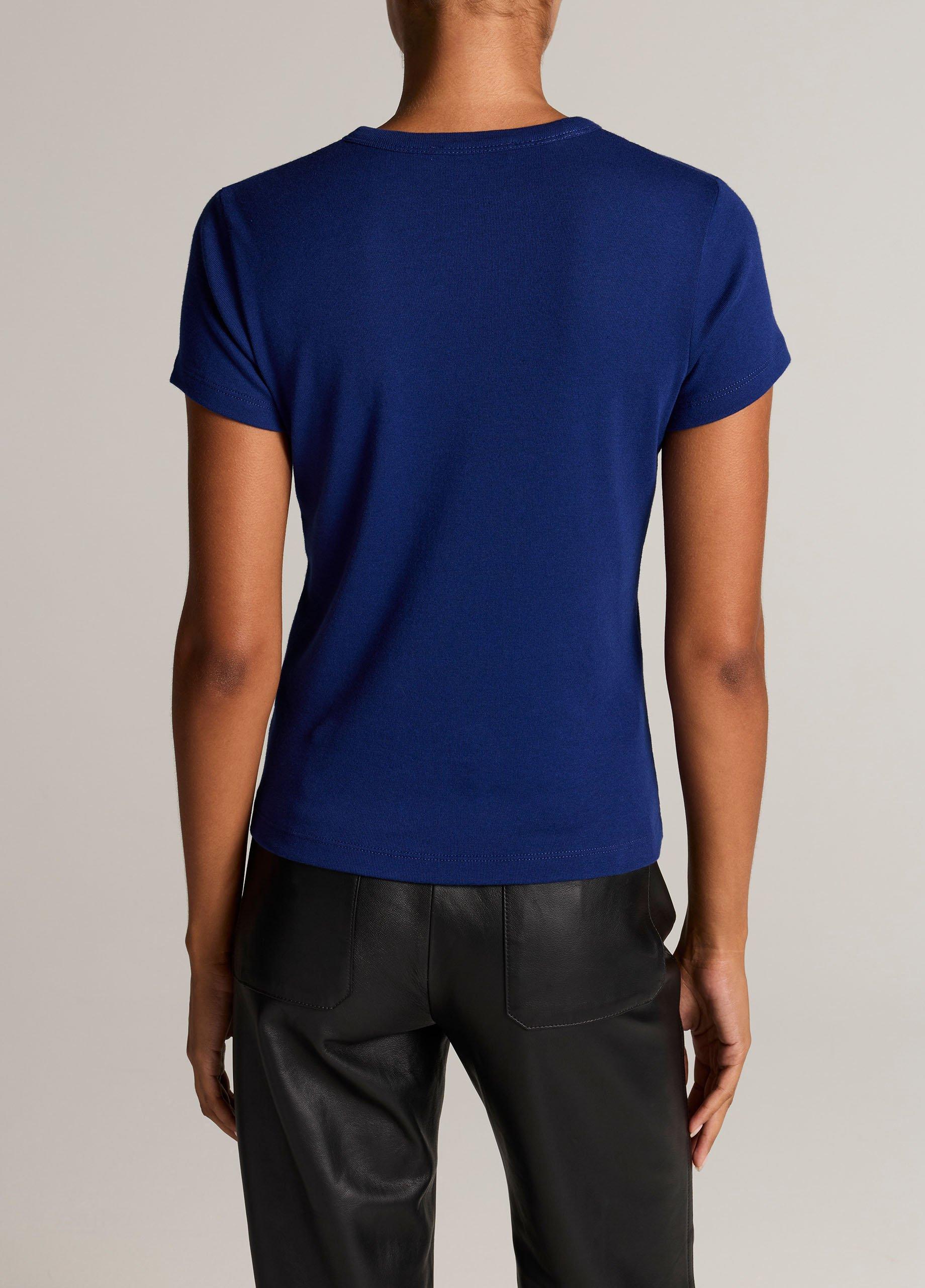 Pima Cotton-Blend '90s Shrunken T-Shirt image number 2