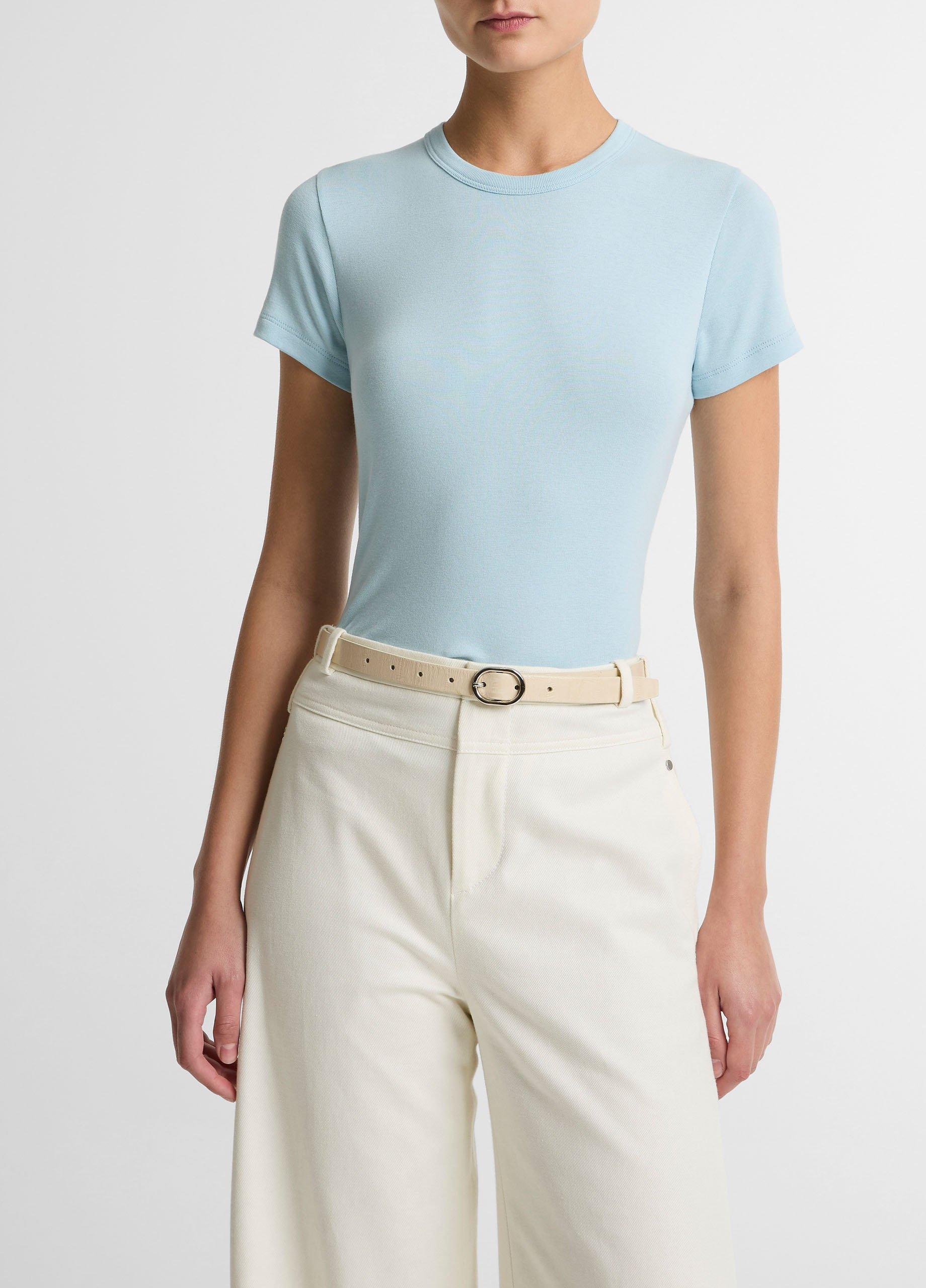 Pima Cotton-Blend '90s Shrunken T-Shirt