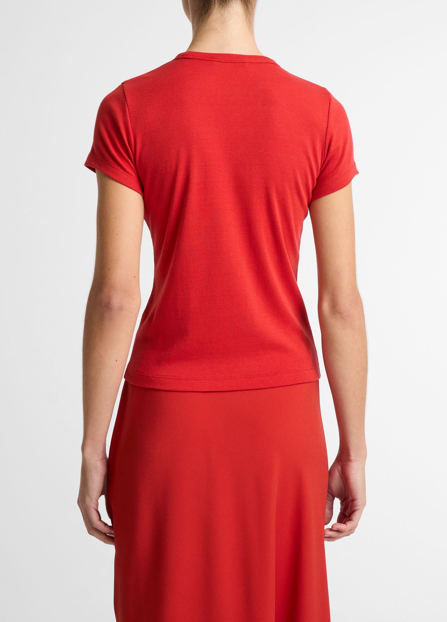 Pima Cotton-Blend '90s Shrunken T-Shirt image number 2