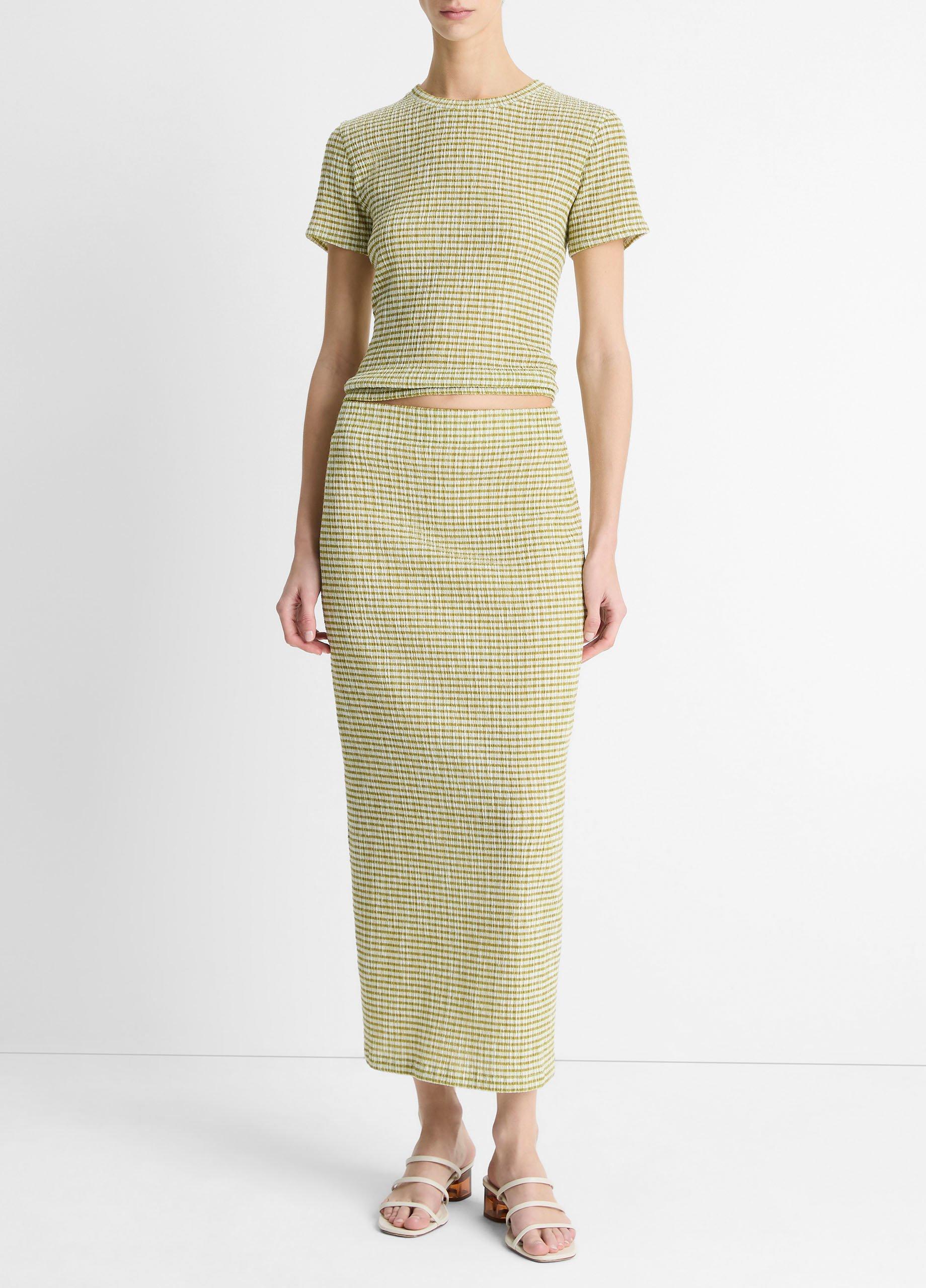 Checked Smocked T-Shirt image number 3