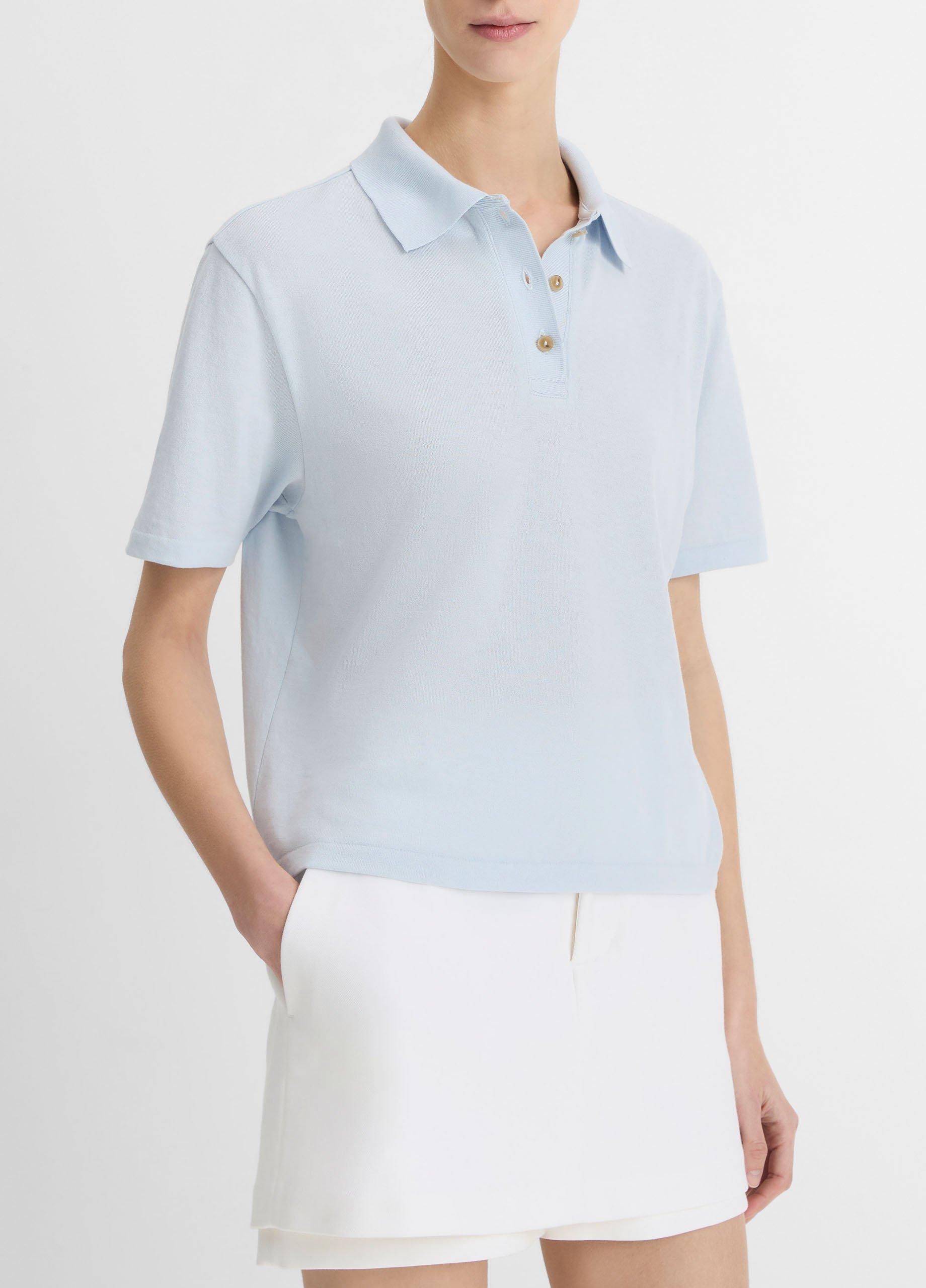 Easy Cotton Polo Shirt in Shirts & Tees | Vince