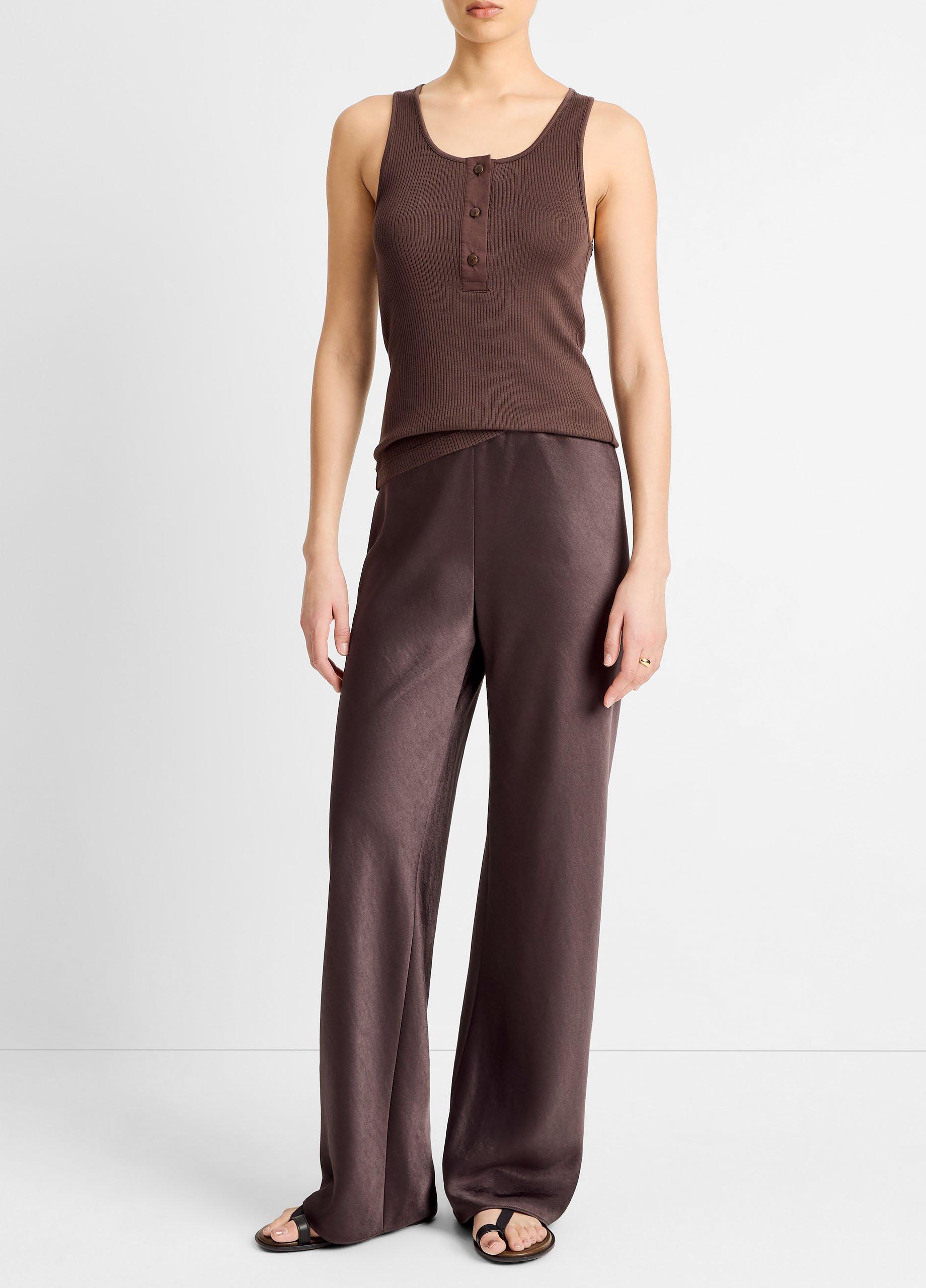 Pima Cotton Henley Tank image number 3