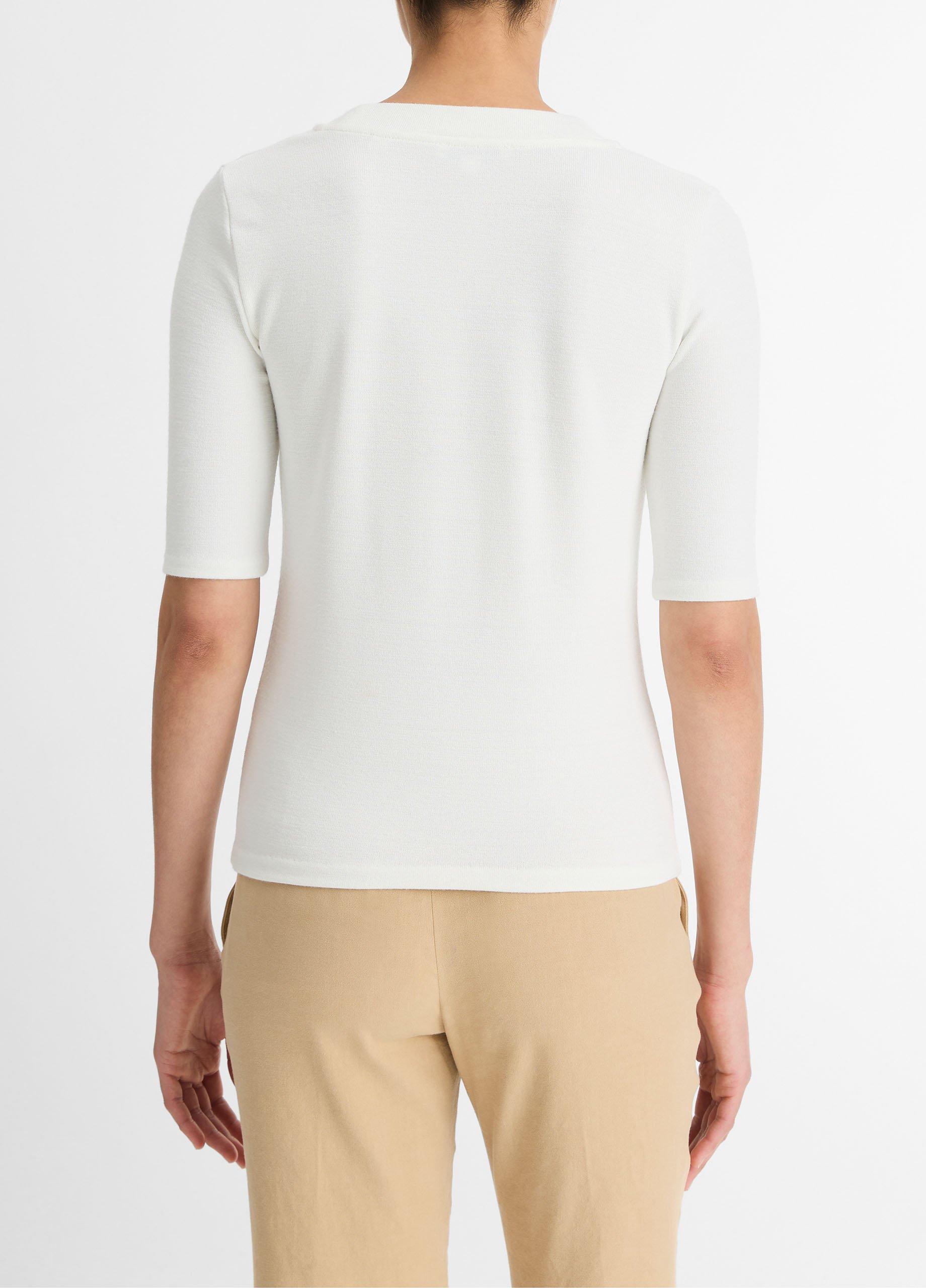 Jersey Elbow-Sleeve Henley image number 2