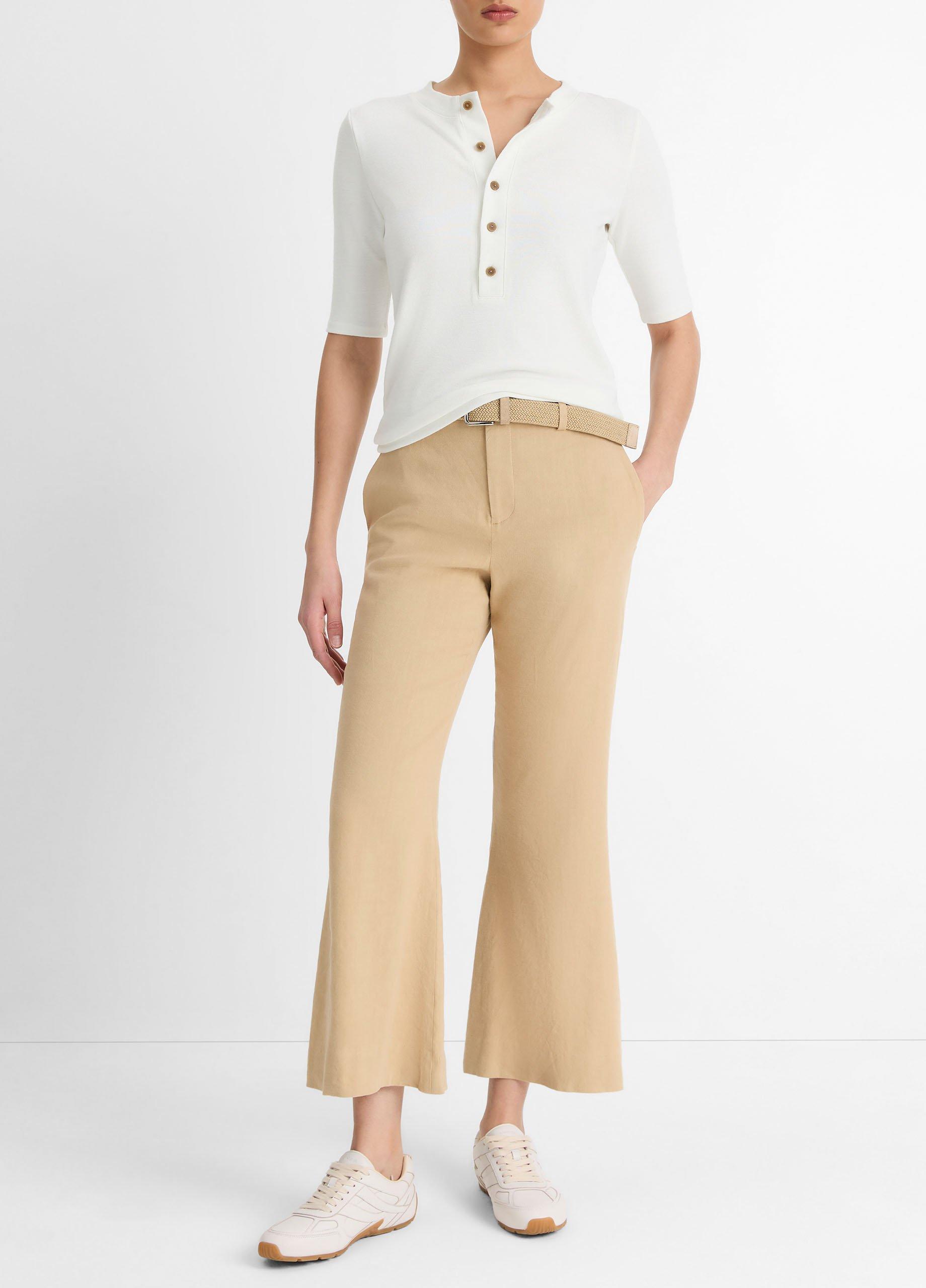 Jersey Elbow-Sleeve Henley image number 3