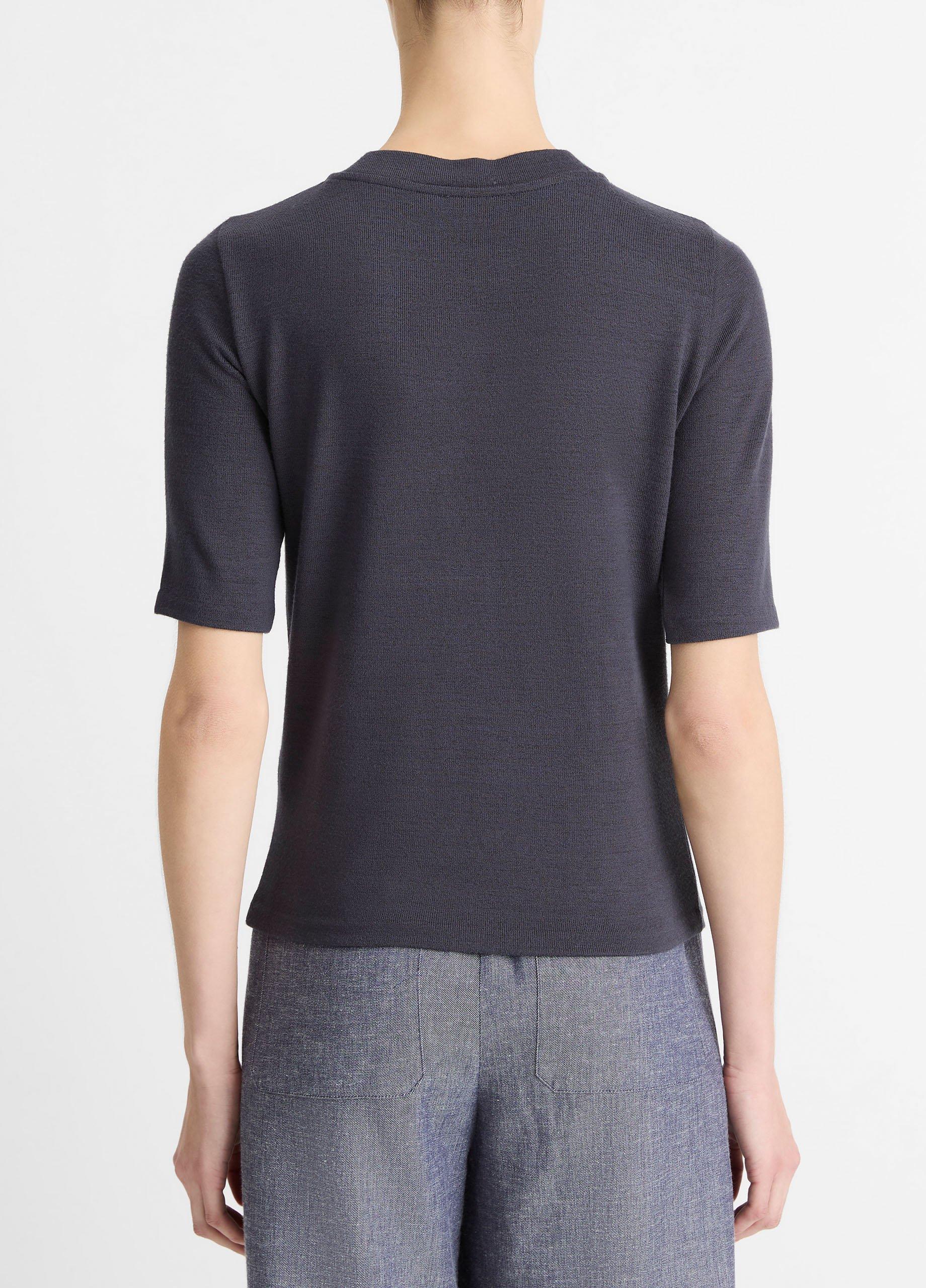 Jersey Elbow-Sleeve Henley image number 2