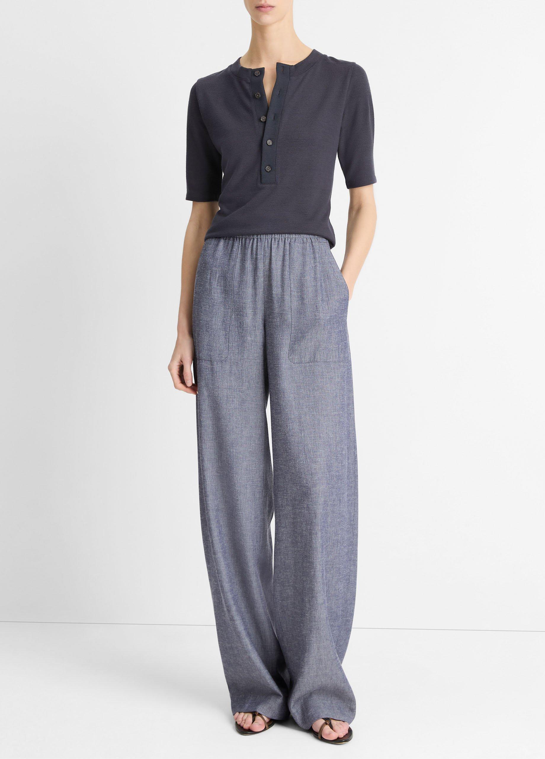 Jersey Elbow-Sleeve Henley image number 3