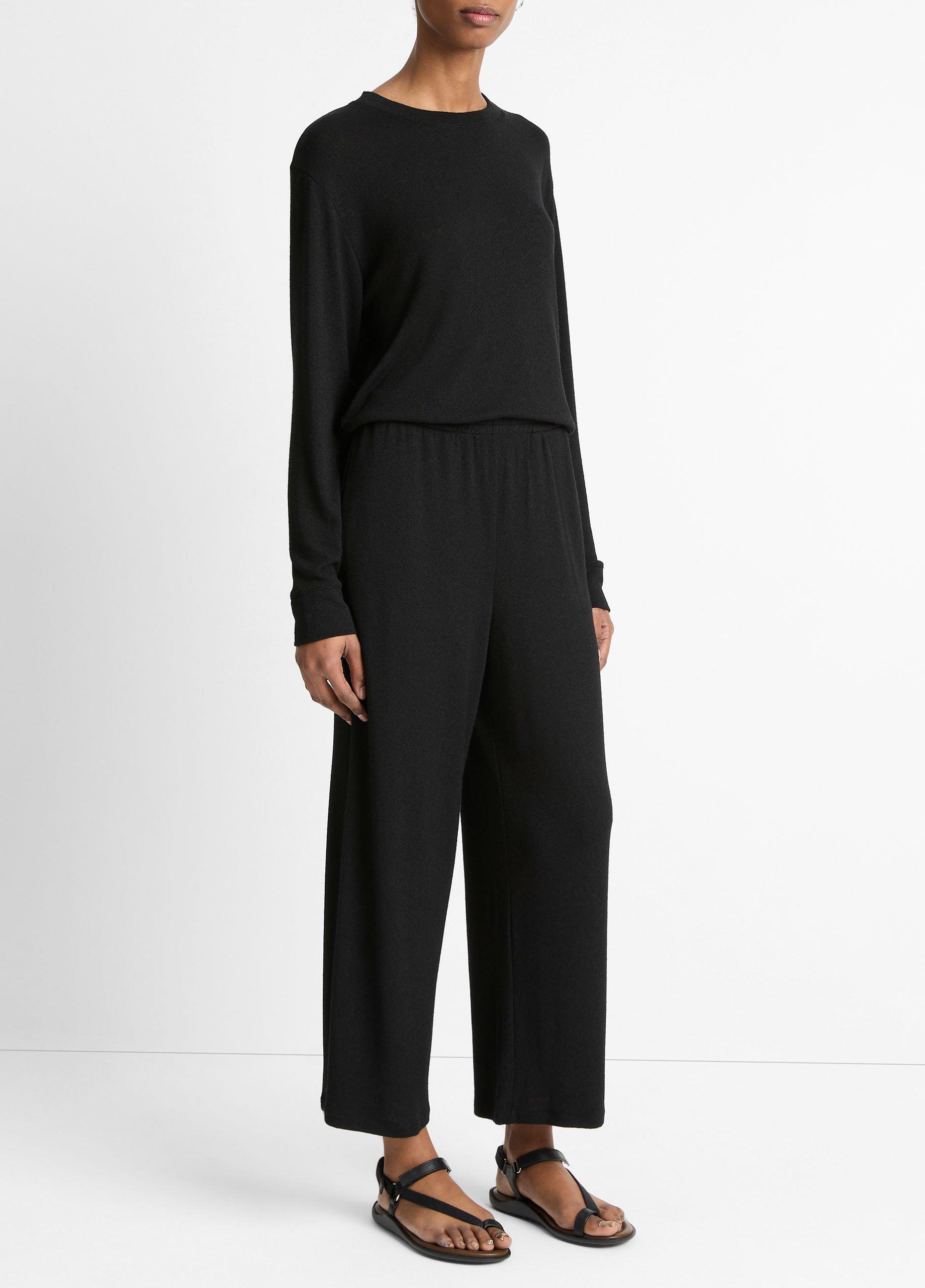 【TWN】24FW★ Nocap Pigment Pants Textured Knit Lounge Pant in Wide Leg | Vince