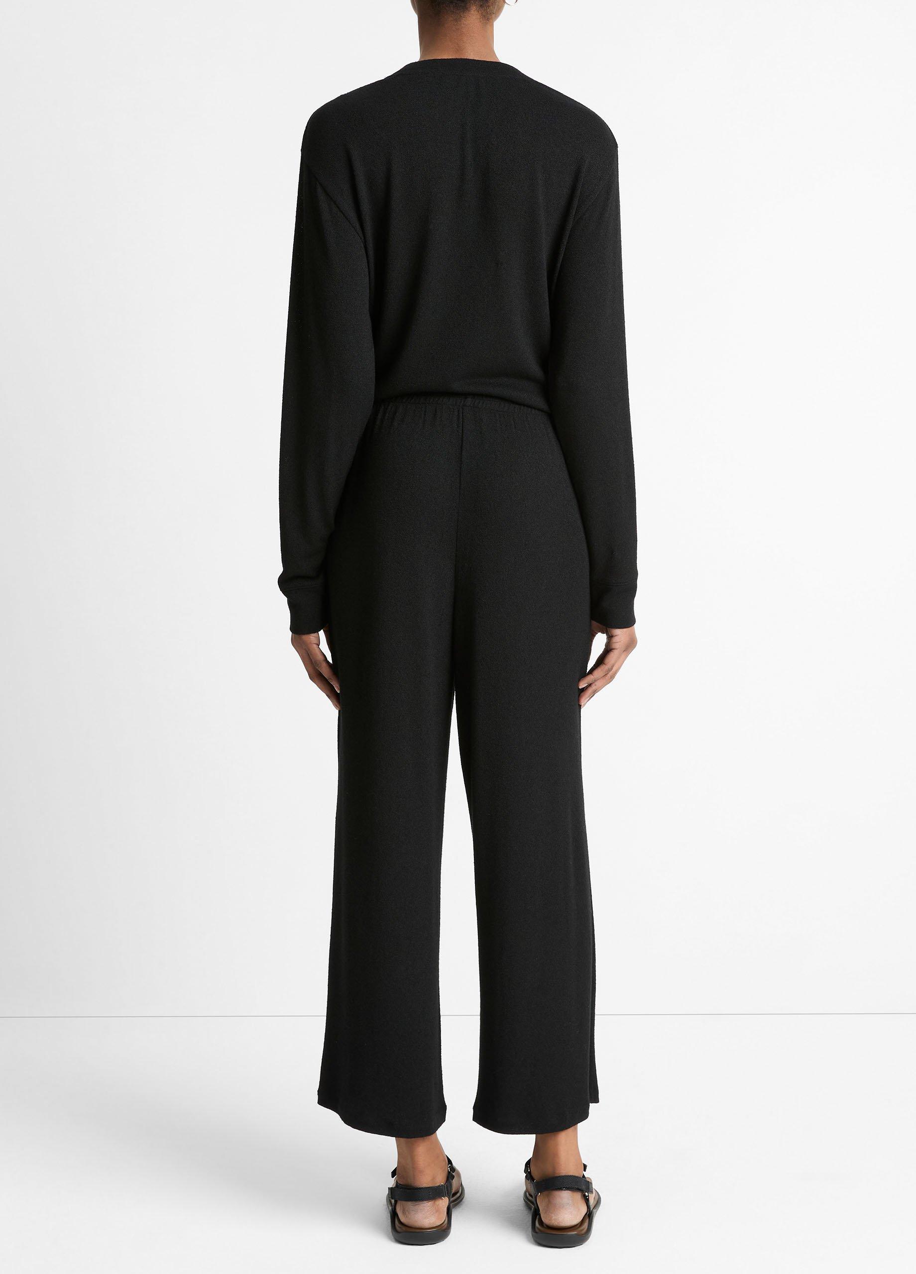 Textured Knit Lounge Pant in Wide Leg | Vince