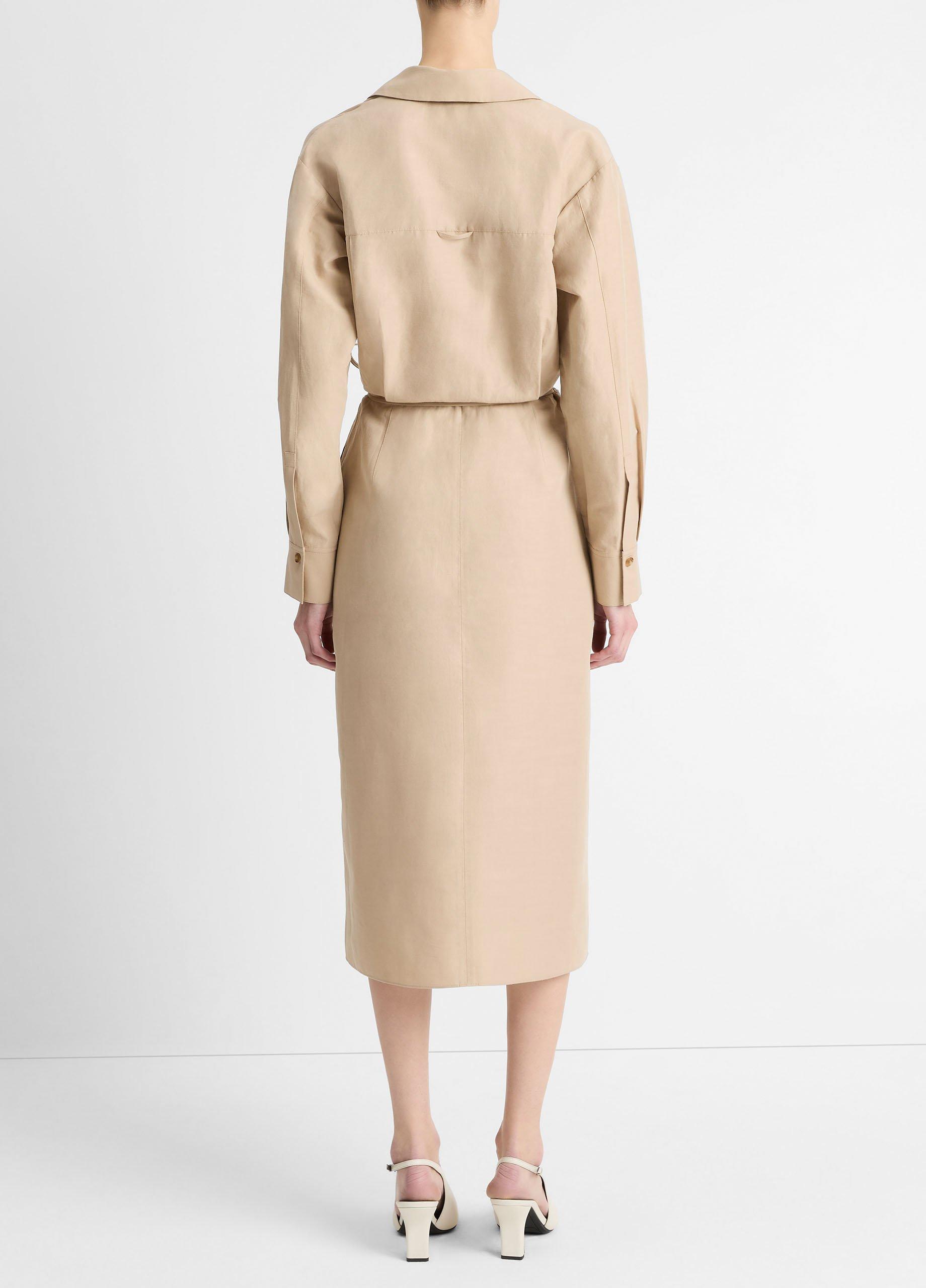 Vince コート Side-Drape Jersey Midi Skirt in Dresses & Skirts | Vince