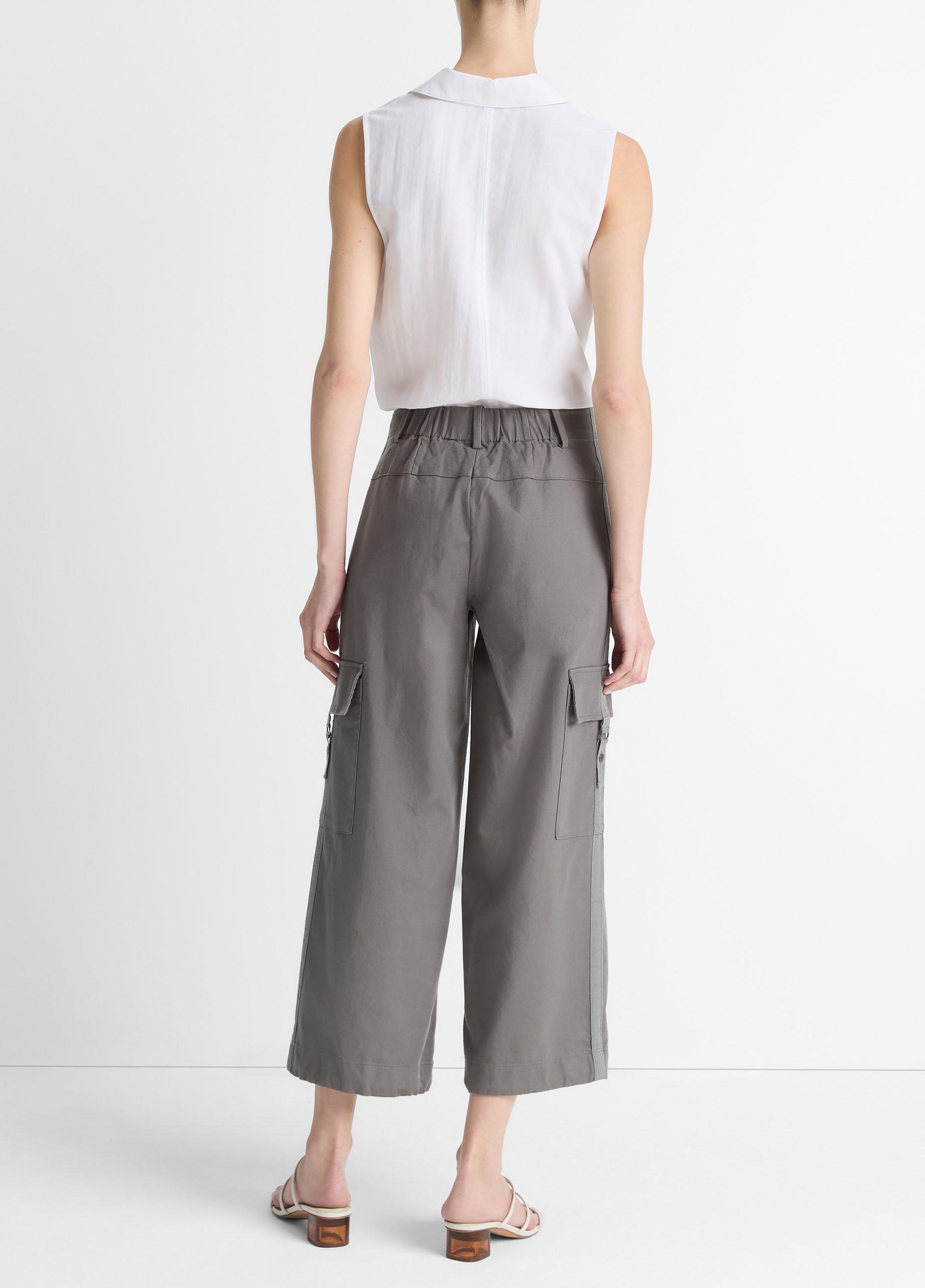Cotton Low-Rise Utility Pant in Pants & Shorts | Vince