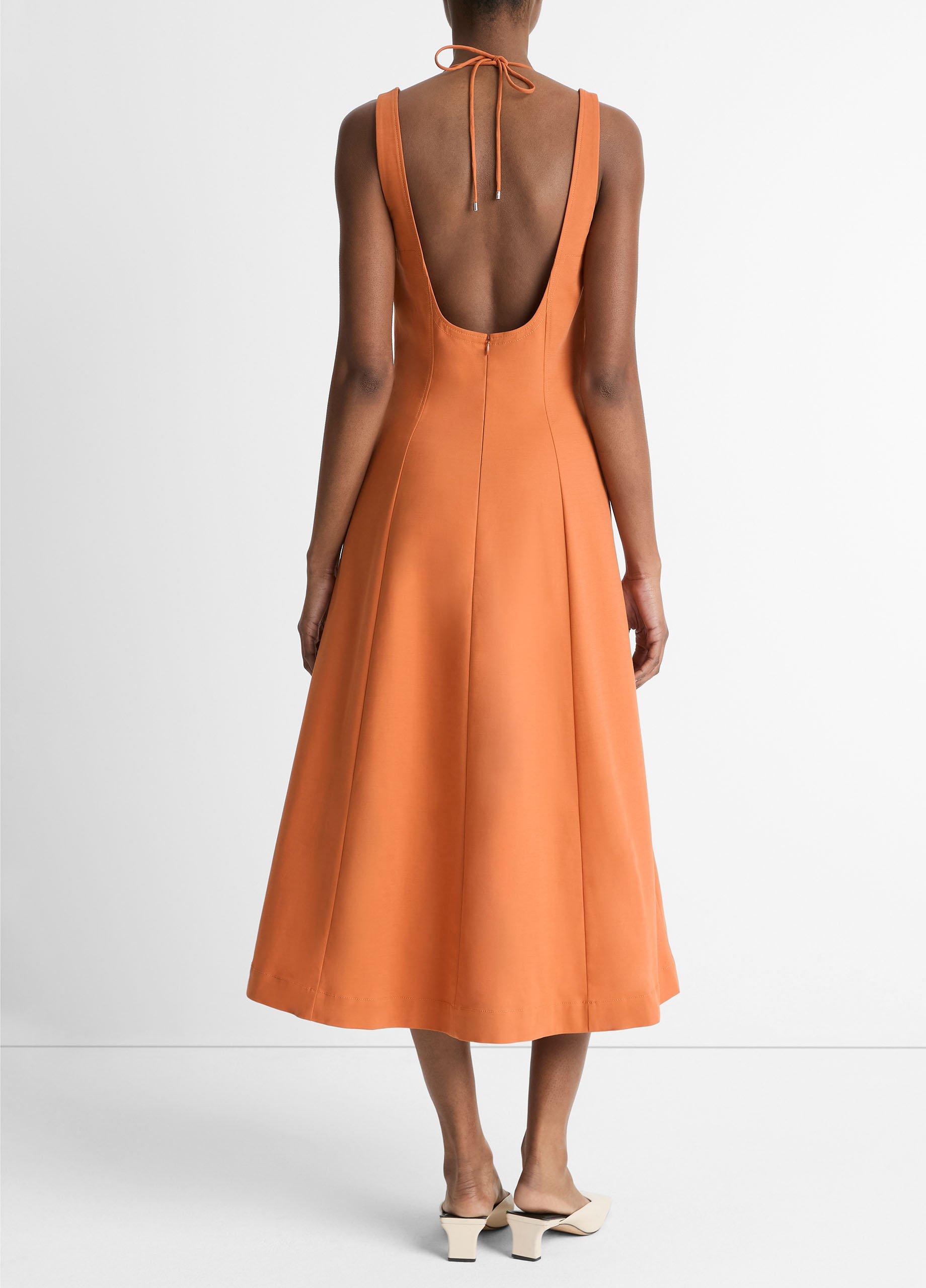 Seamed Cotton Tank Dress in Dresses & Skirts | Vince