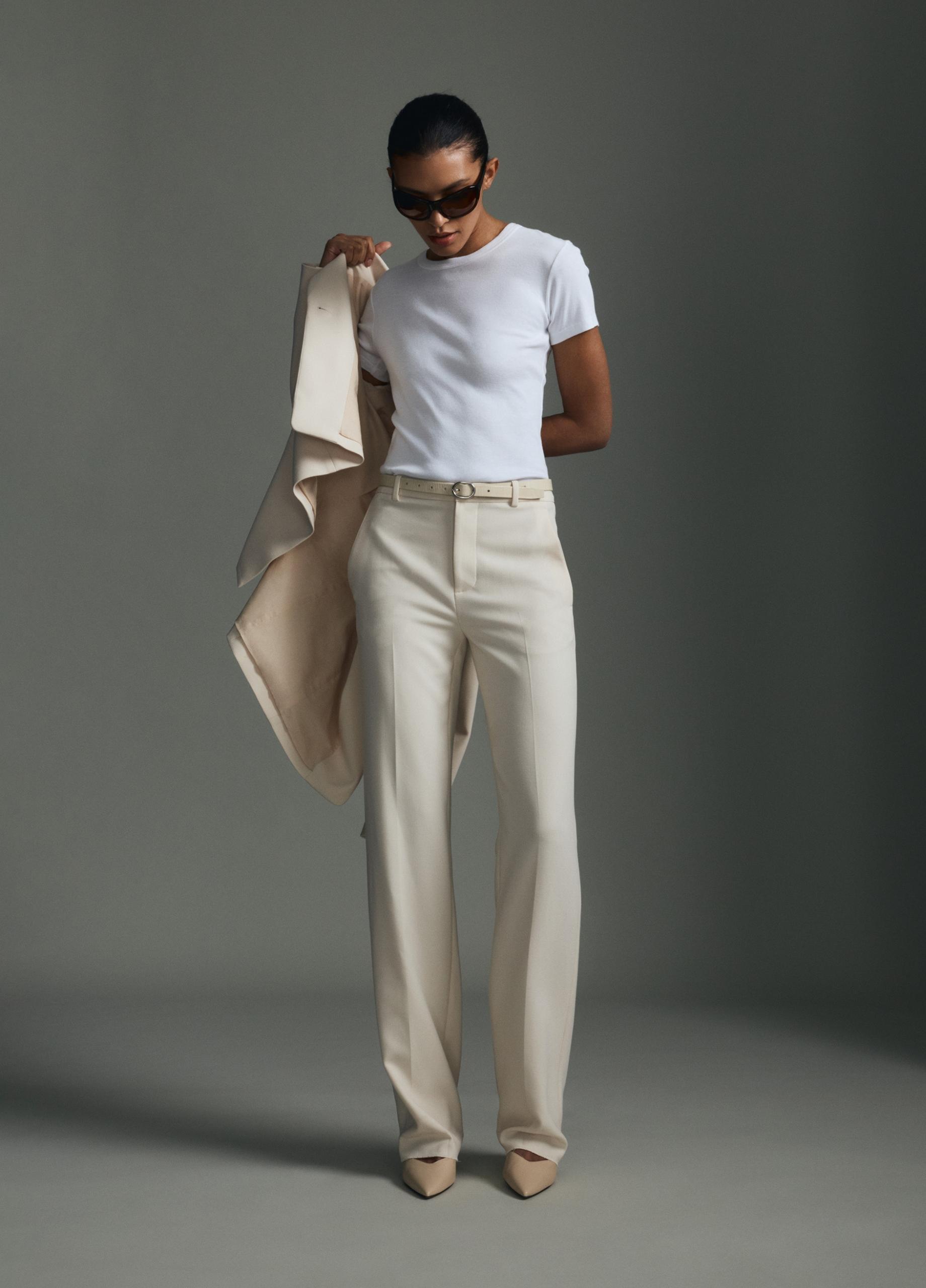 Elsa High-Rise Crepe Straight-Leg Trouser image number 4